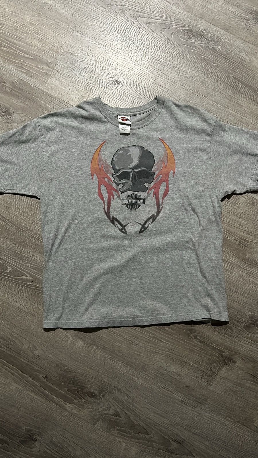 Harley Davidson Vintage Y2K Harley skull t-shirt Size US XL / EU 56 / 4 - 1 Thumbnail
