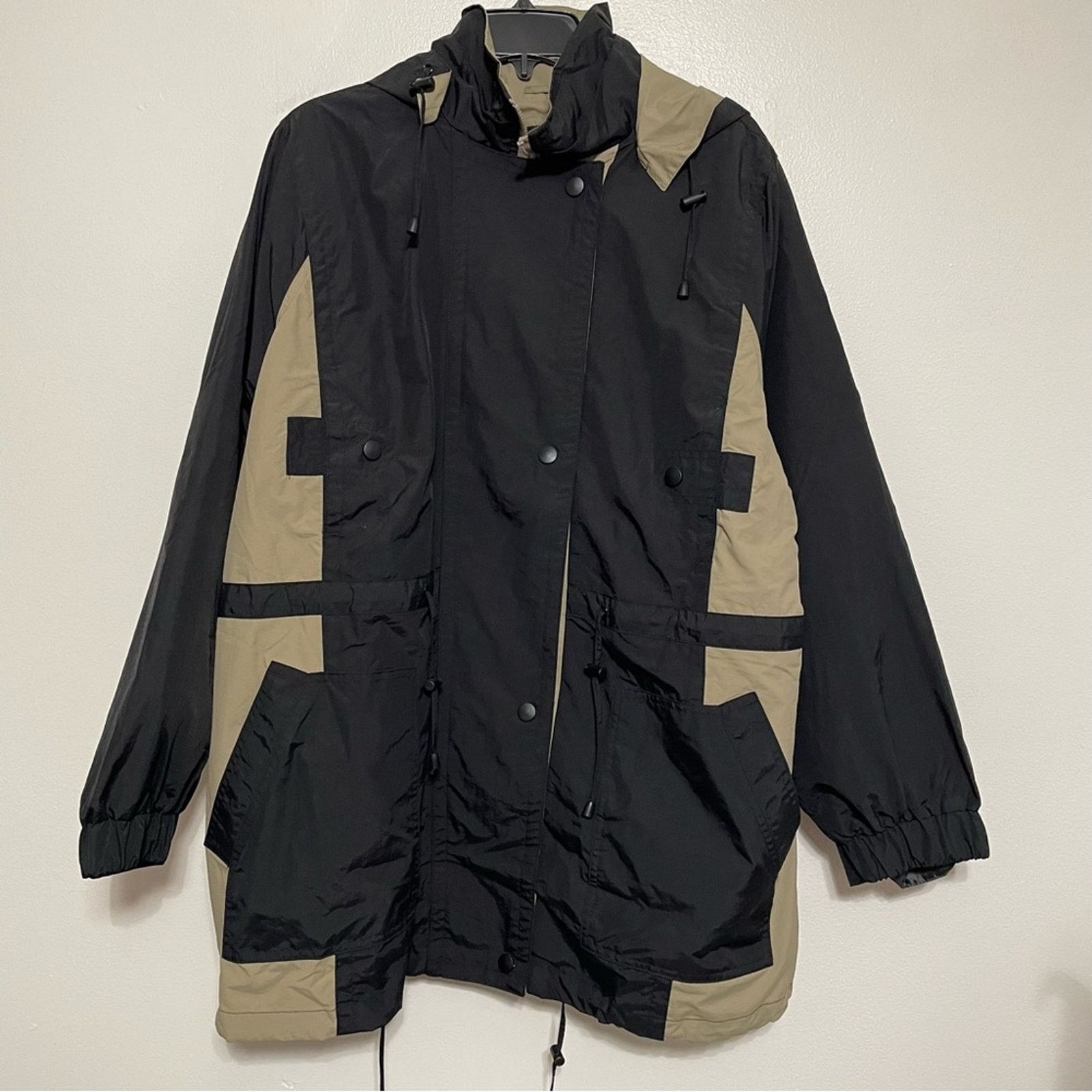 Other WOMAN WITHIN Black and Tan Hooded Jacket Size 18/20 NWOT Size XXL / US 16-18 / IT 52-54 - 1 Thumbnail