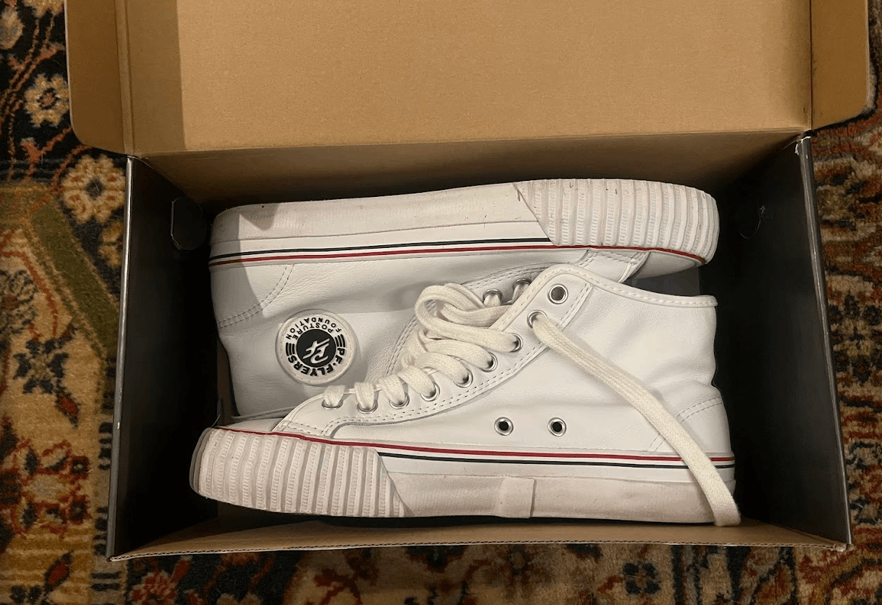 P.F. Flyers PF Flyers Shoes Center Reissue Hi Leather White Size US 7.5 / EU 40-41 - 1 Thumbnail