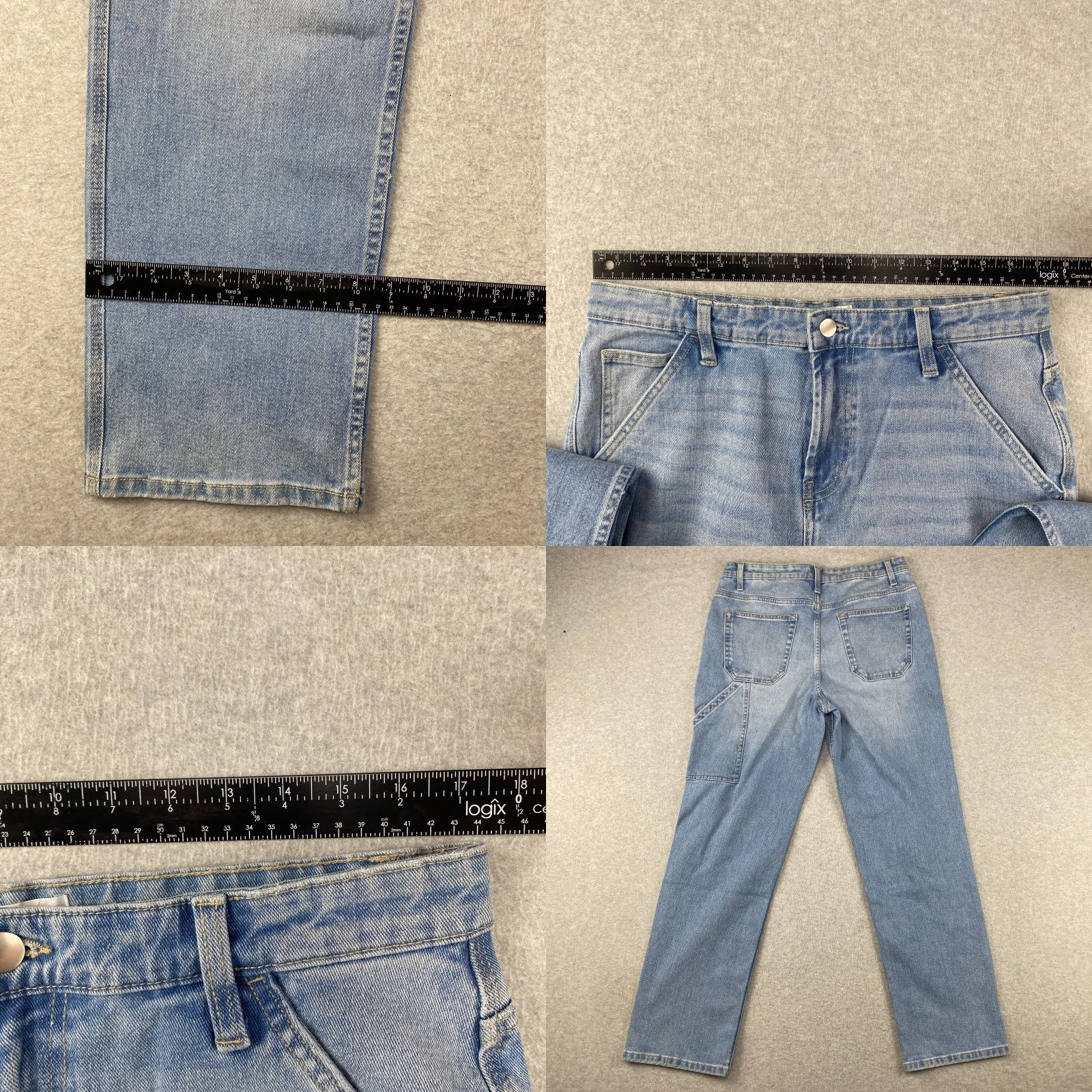 Essentials Amazon Essentials Jeans Mens 33X32 Blue Straight Leg Pockets Loose Fit Stretch A Jeans Size US 33 - 8 Thumbnail
