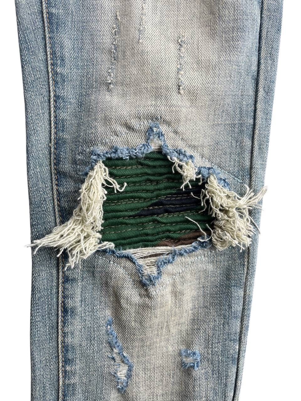 If Six Was Nine Japanese Brand MNML Distressed Skinny Jeans Size US 28 / EU 44 - 9 Thumbnail