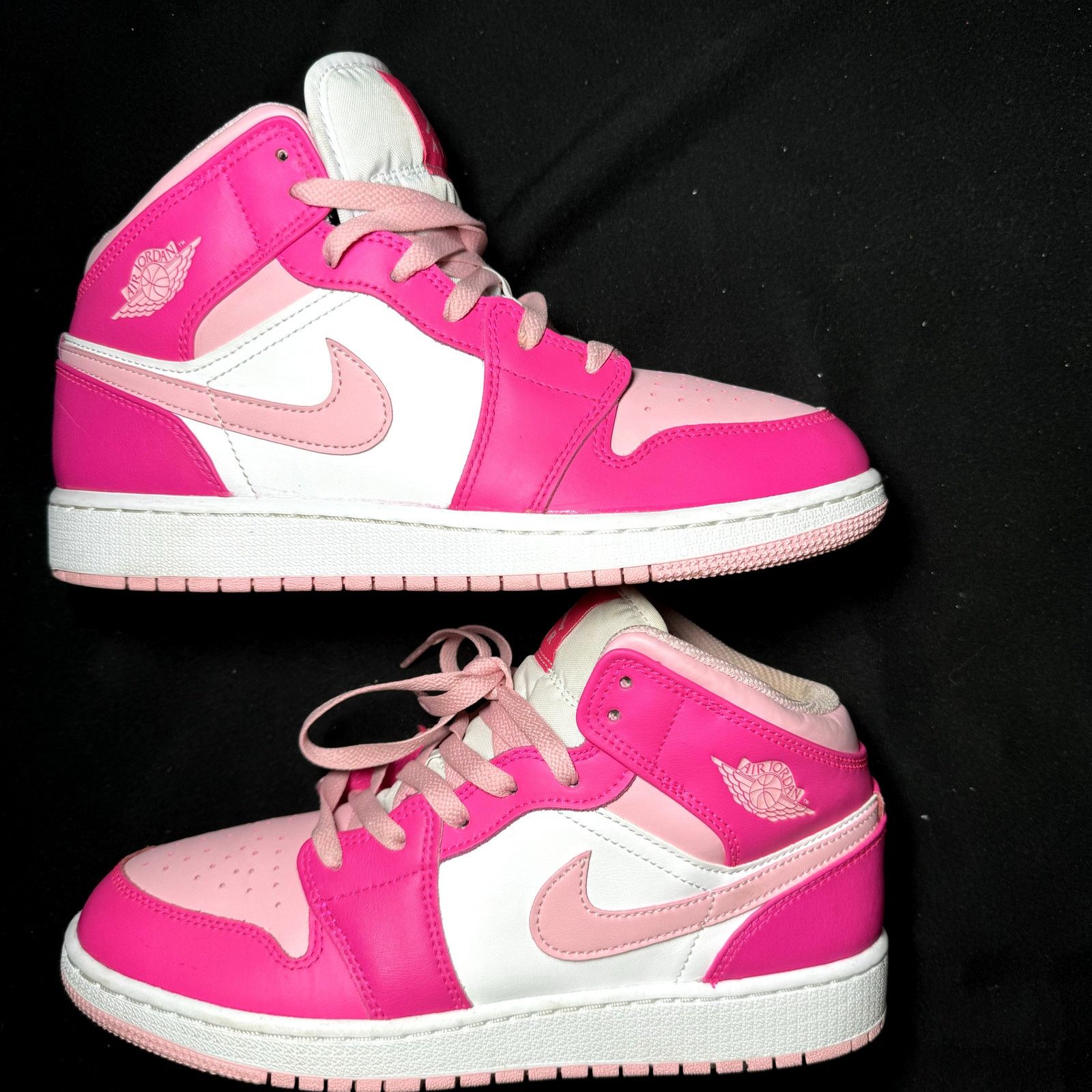 Jordan Brand × Nike Nike Air Jordan 1 Mid GS Fierce Pink Men's Shoes - Size 7 Size US 7 / EU 40 - 2 Thumbnail