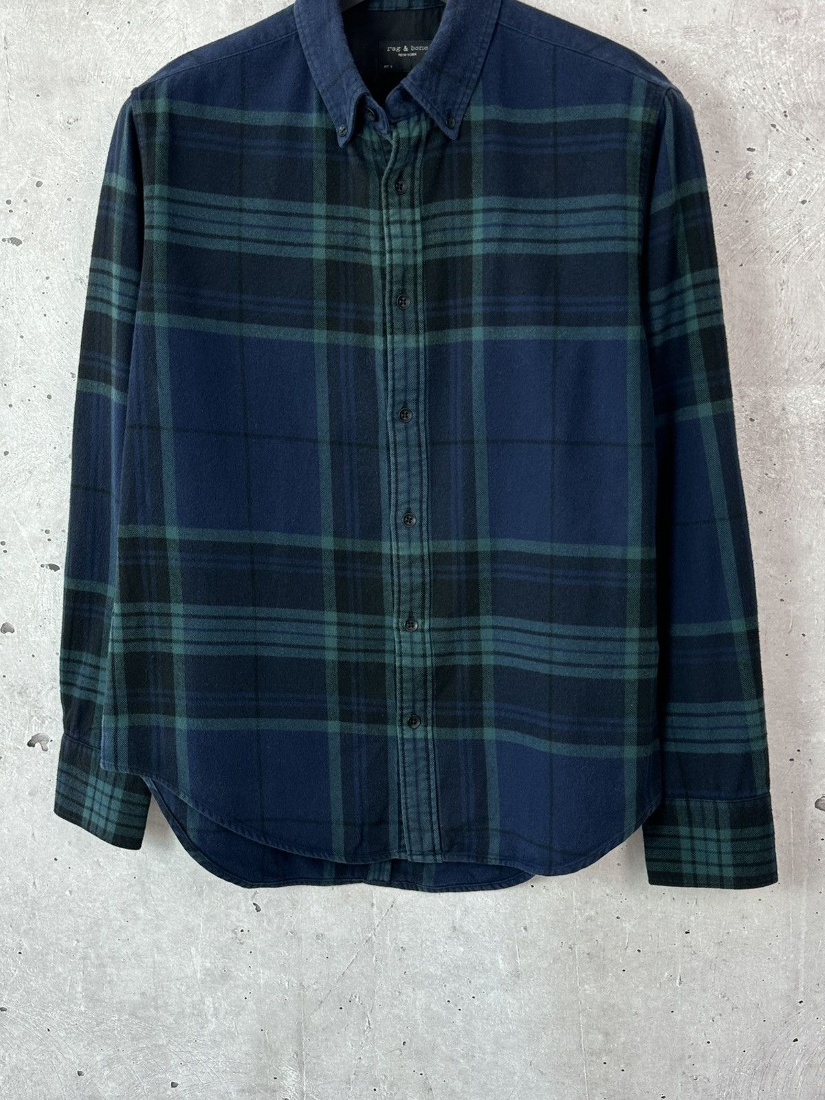 Rag & Bone × Vintage Rag & Bone Flanell Check Cotton Long Sleeve Shirt Size US S / EU 44-46 / 1 - 3 Thumbnail