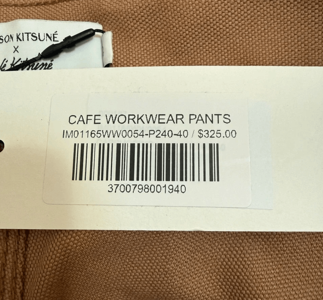 Maison Kitsune Maison Kitsuné x Cafe Kitsuné NWT Workwear Pants size 40 30” Size US 30 / EU 46 - 5 Thumbnail