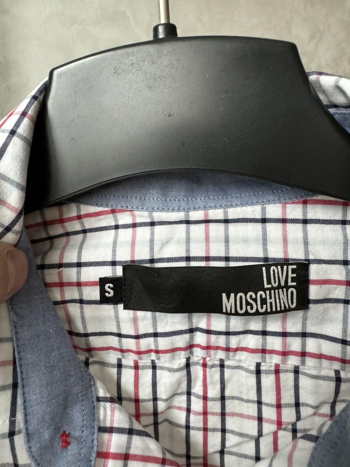 Moschino Love Moschino Check Print Pocket Button Up Shirt Size US S / EU 44-46 / 1 - 4 Thumbnail