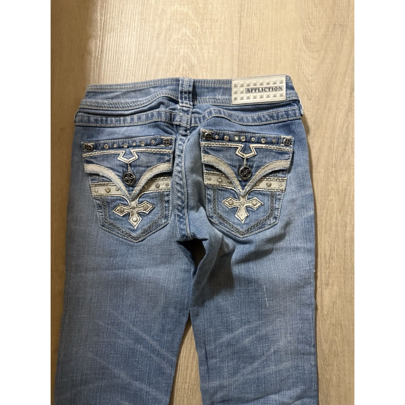 Affliction Affliction Jeans Vintage Y2K Jade Ladies Jeans 25 Size 25" / US 0 / IT 36 - 4 Thumbnail