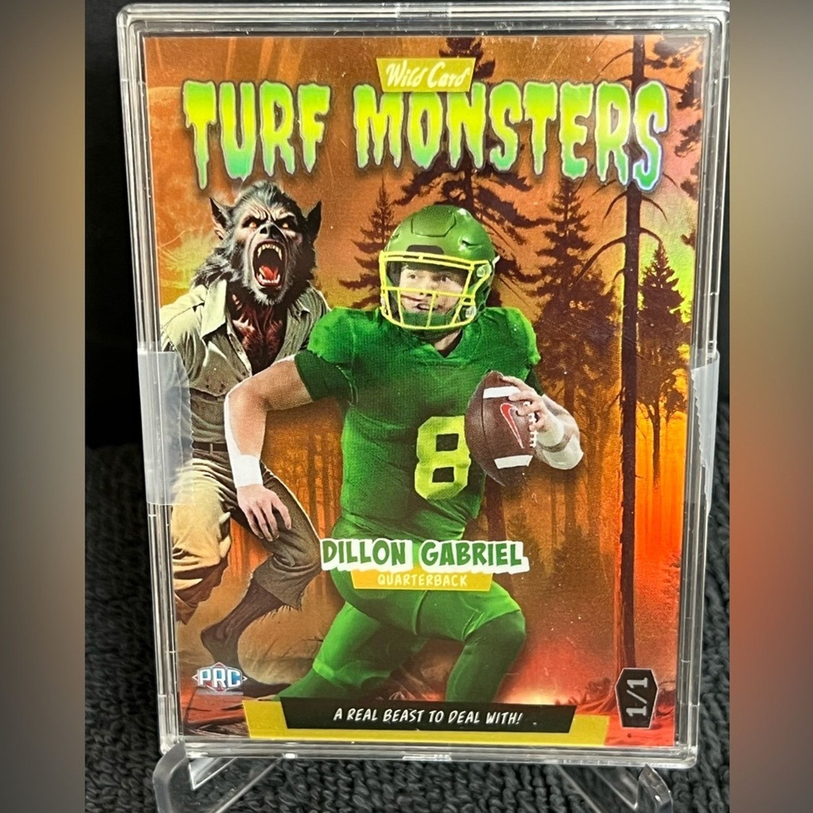 Other 2024 WC Haunted Hits Turf Monsters Dillon Gabriel 1/1 Rookie Size ONE SIZE - 1 Thumbnail