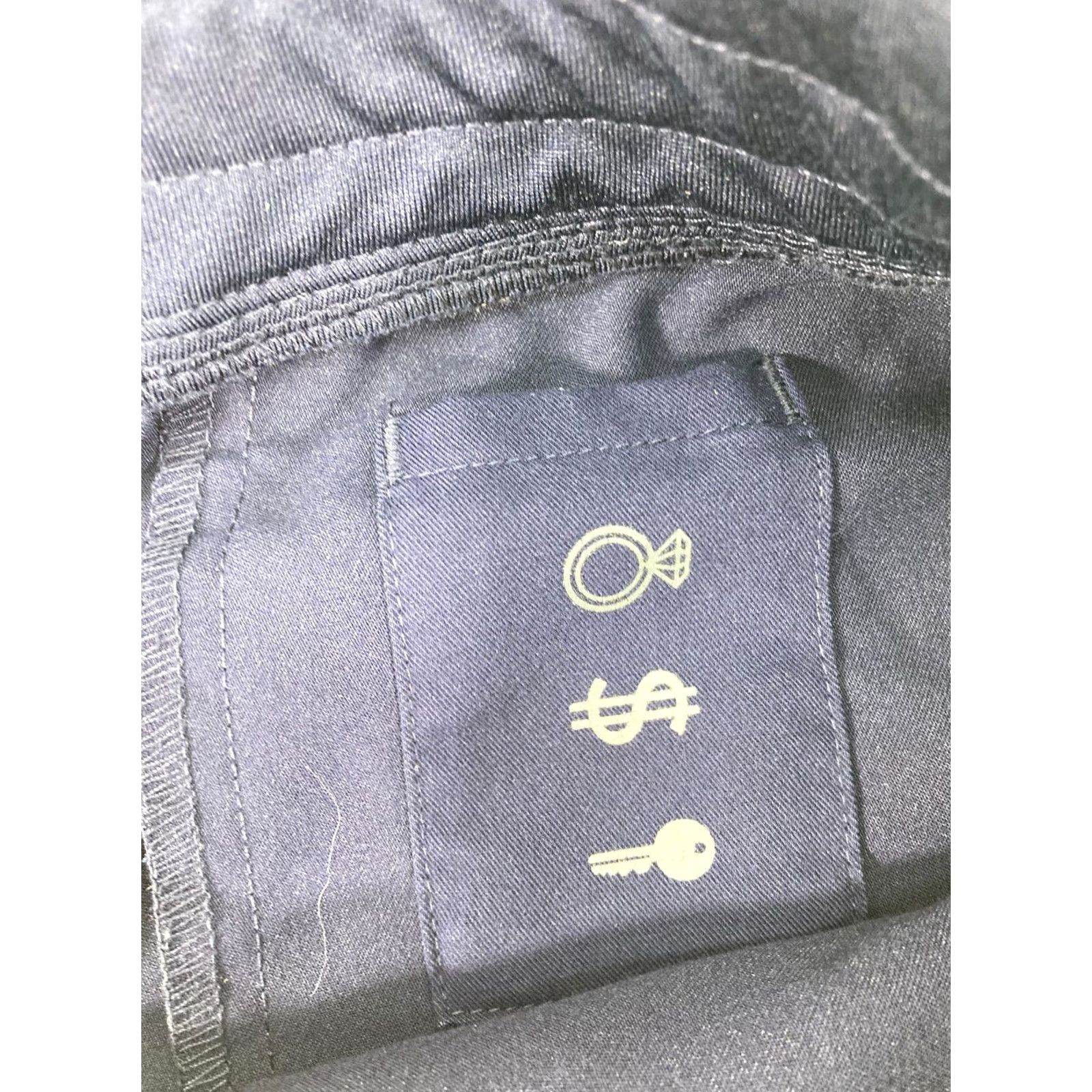 Vintage FIGS Scrub Jogger Pants Womens XS Navy Blue Stretch Elastic Waist Straight Leg Size 26" / US 2 / IT 38 - 7 Thumbnail