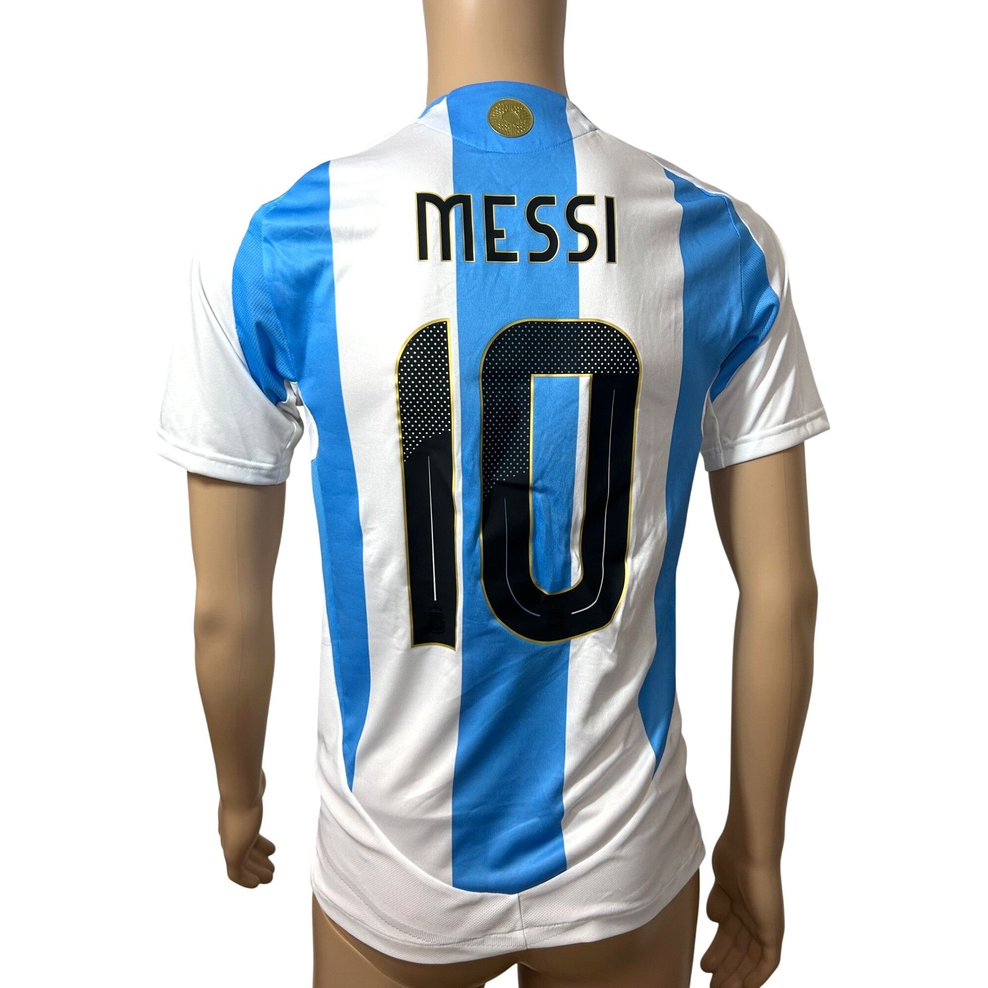 Adidas Adidas Messi Soccer Jersey S Slim White Blue 2022 Short Slee Size US S / EU 44-46 / 1 - 2 Thumbnail