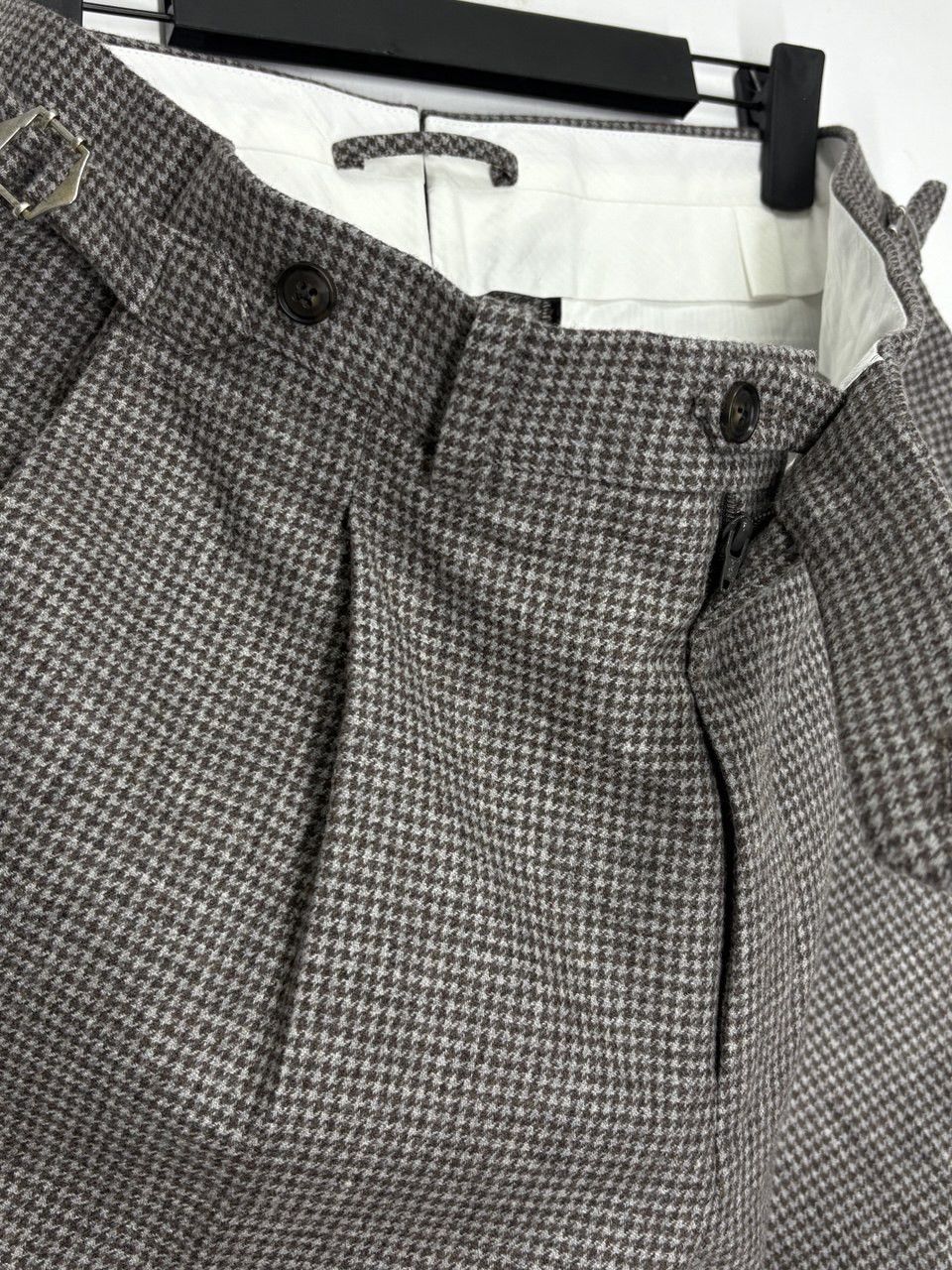 Suitsupply Suitsupply 3 Piece Suit Houndstooth Pattern Wool Cashmere Size 38S - 21 Thumbnail