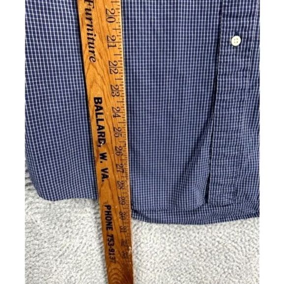 Polo Ralph Lauren Polo Ralph Lauren Shirt Adult Large Blue Grid Check Mens Size US L / EU 52-54 / 3 - 7 Thumbnail