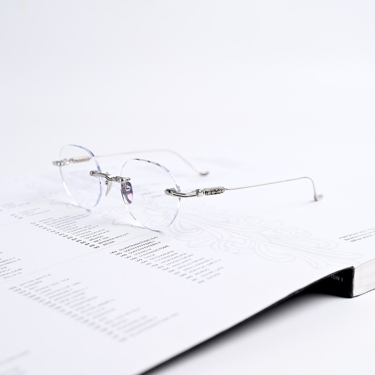 Chrome Hearts CHROME HEARTS SOFFFFFFFFERS I SHINY SILVER GLASSES Size ONE SIZE - 1 Thumbnail