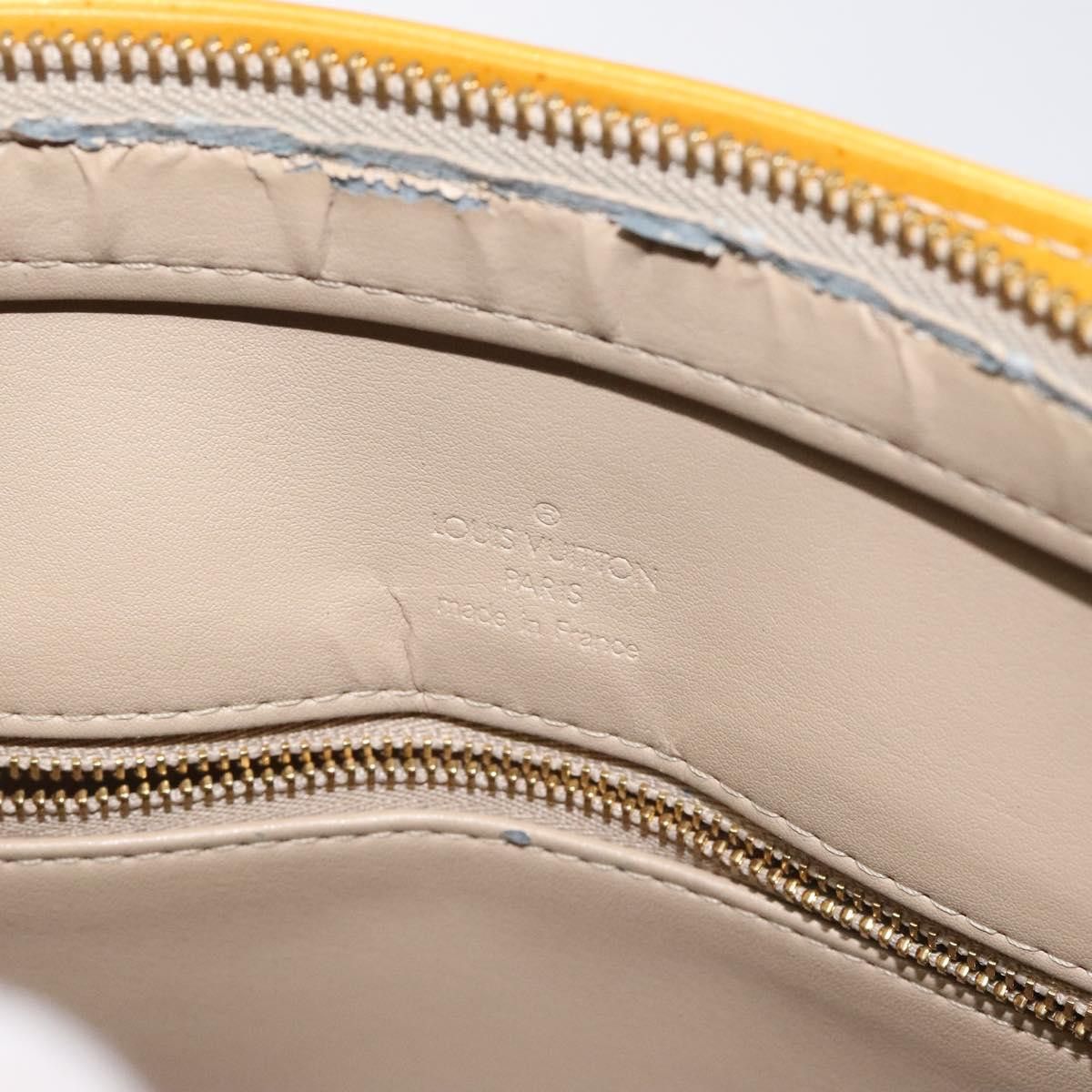 Louis Vuitton LOUIS VUITTON Monogram Vernis Houston Hand Bag Beige M91004 Size ONE SIZE - 10 Thumbnail