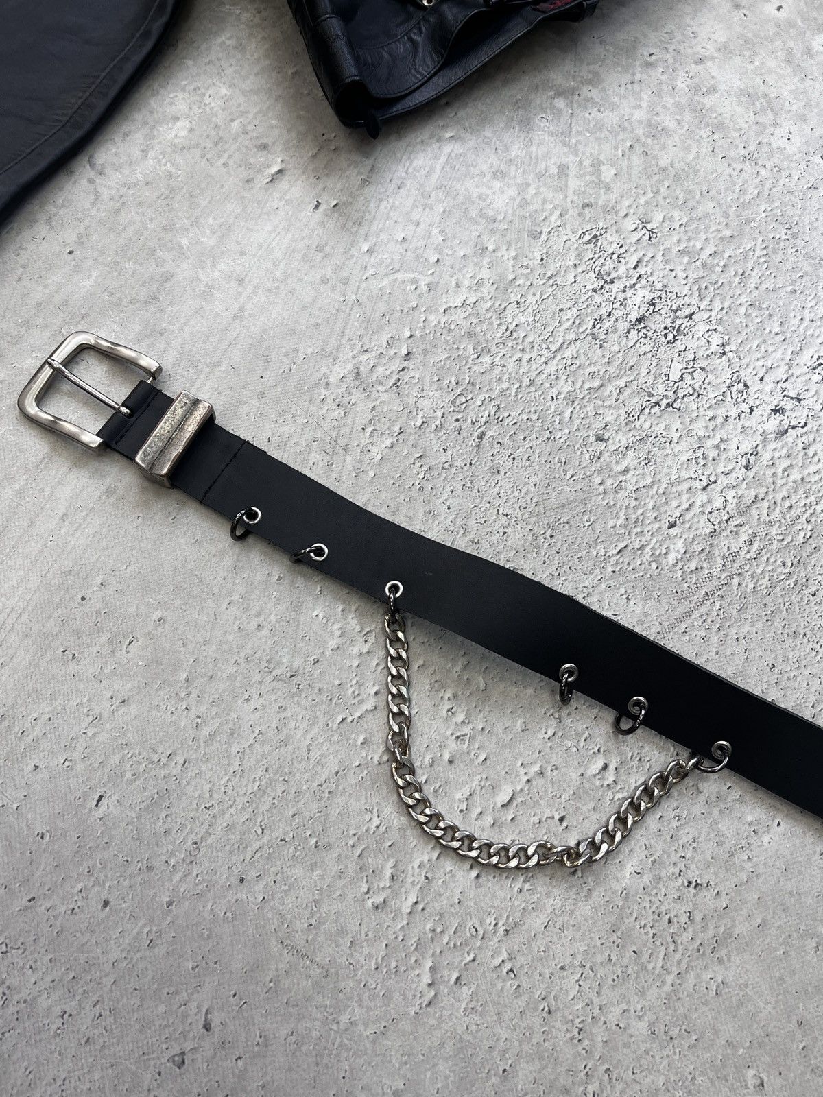 Other 90s METAL PUNK HYSTERICGLAMOUR LEATHER BELT Y2K Size ONE SIZE - 8 Thumbnail