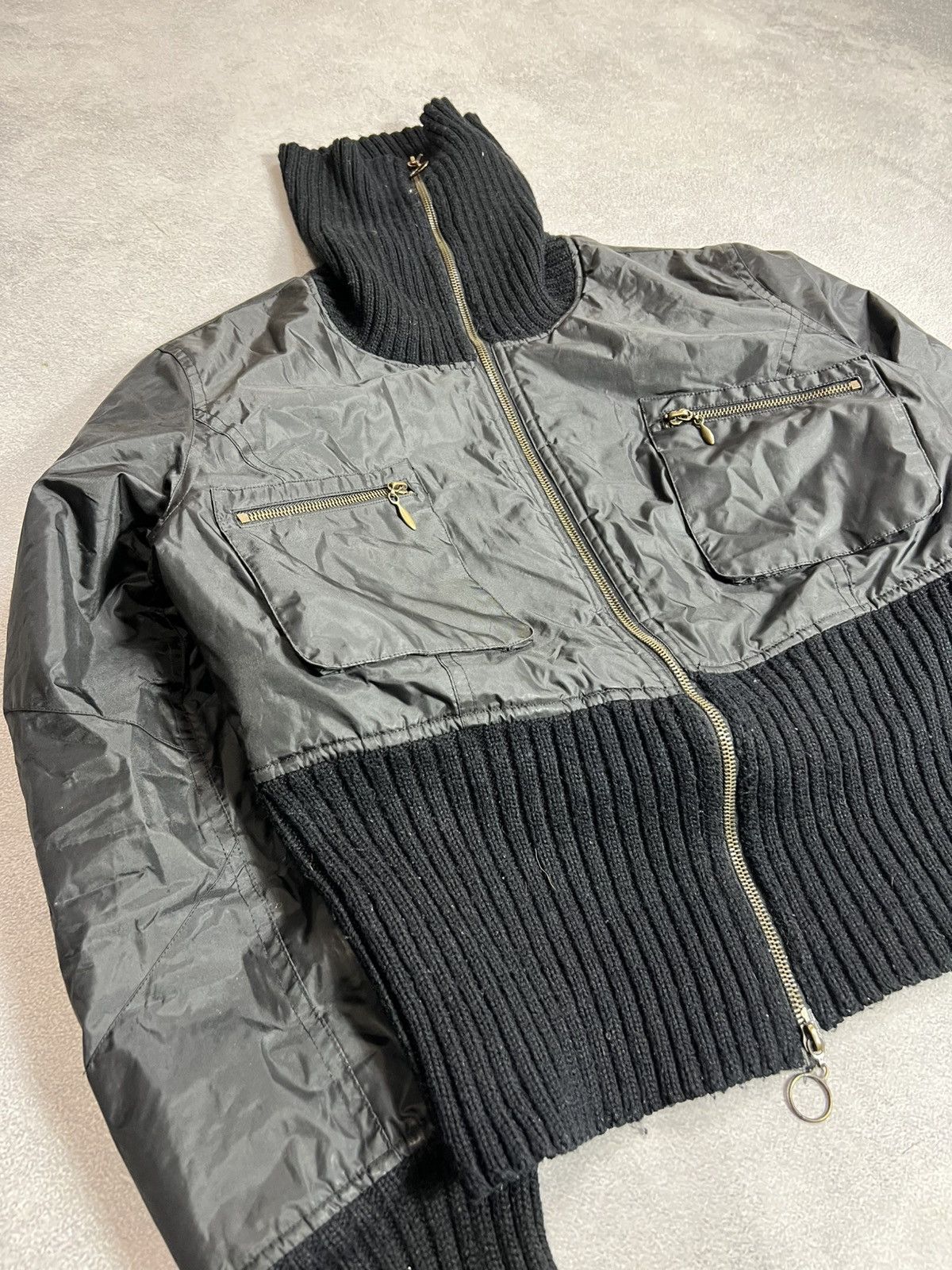 Japanese Brand VTG Punk Cargo IfSixWasNine LGB Style Cropped Bomber Jacket Size US S / EU 44-46 / 1 - 5 Thumbnail