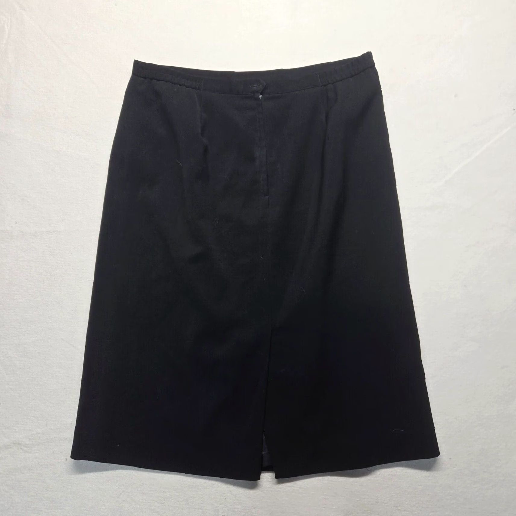 Vintage Le Suit Black Formal Skirt Women 14 Polyester Solid Office Work Dress Skirt 14 Women Size 36" / US 14 / IT 50 - 6 Thumbnail