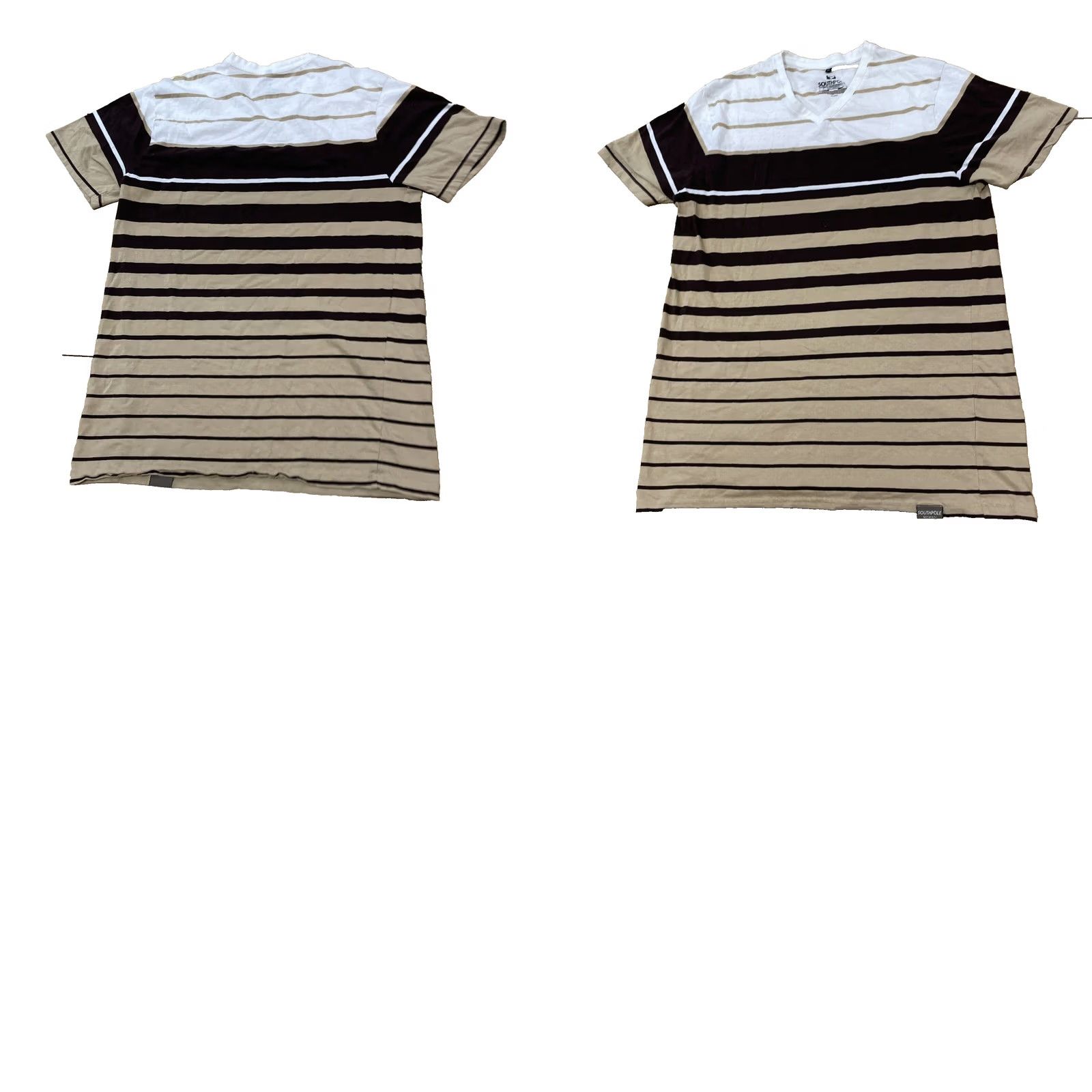 Southpole SOUTHPOLE T Shirt Adult XL Slim Brown Black White Y2k Vneck Crew Tee XL Shirt Mens Brown Black White XL Regular T-Shirt Size US XL / EU 56 / 4 - 10 Thumbnail