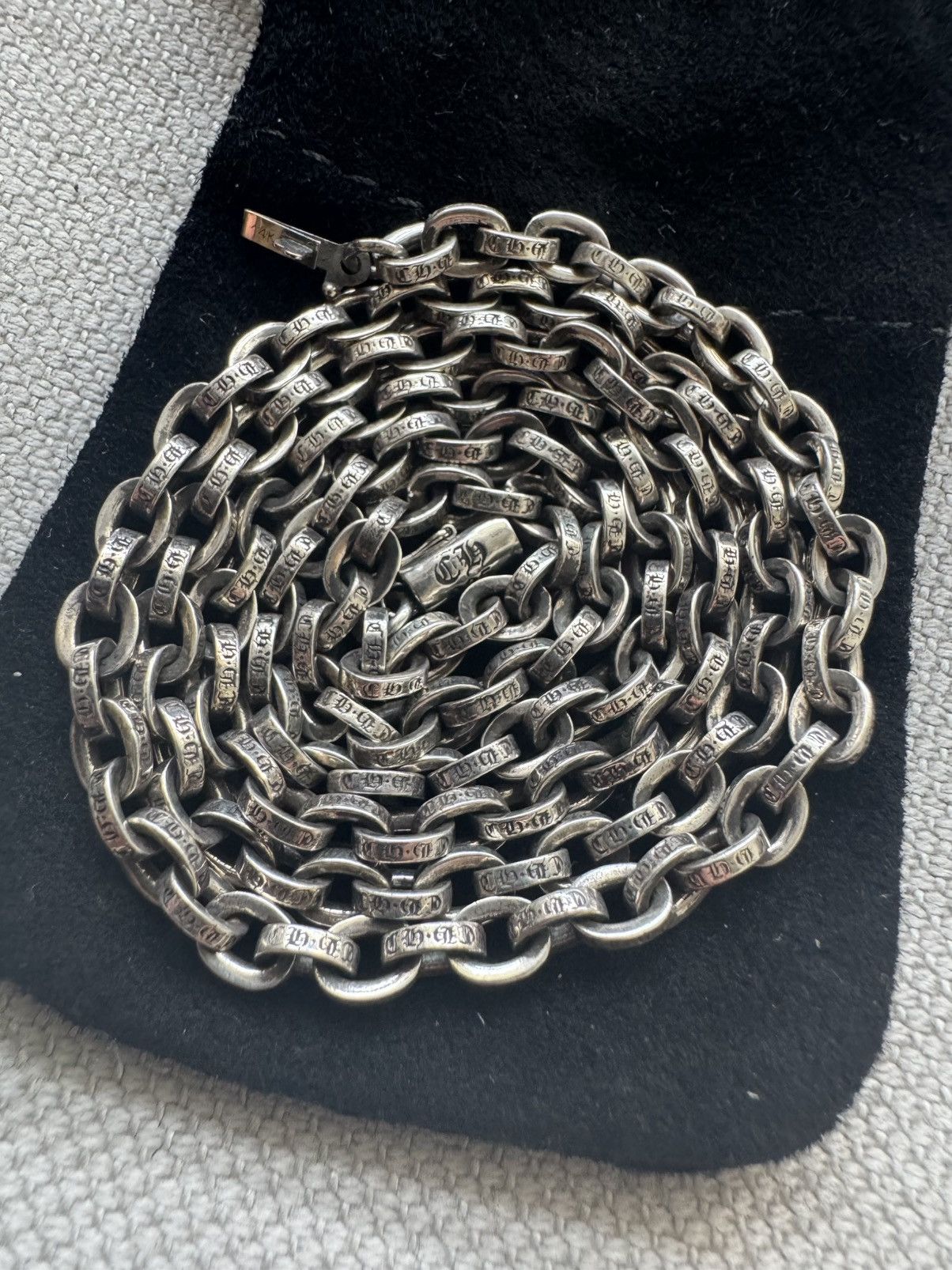 Chrome Hearts Chrome Hearts Sterling Silver Paper Chain Necklace Size ONE SIZE - 6 Thumbnail