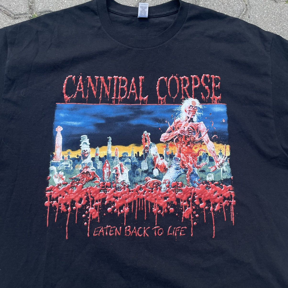 Band Tees × Vintage Cannibal Corpse Vintage Printed Tshirt Size US XL / EU 56 / 4 - 2 Thumbnail