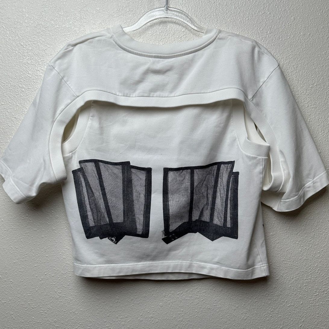 Alexander McQueen Alexander McQueen T-Shirt White Womens US M Corset Size M / US 6-8 / IT 42-44 - 8 Thumbnail
