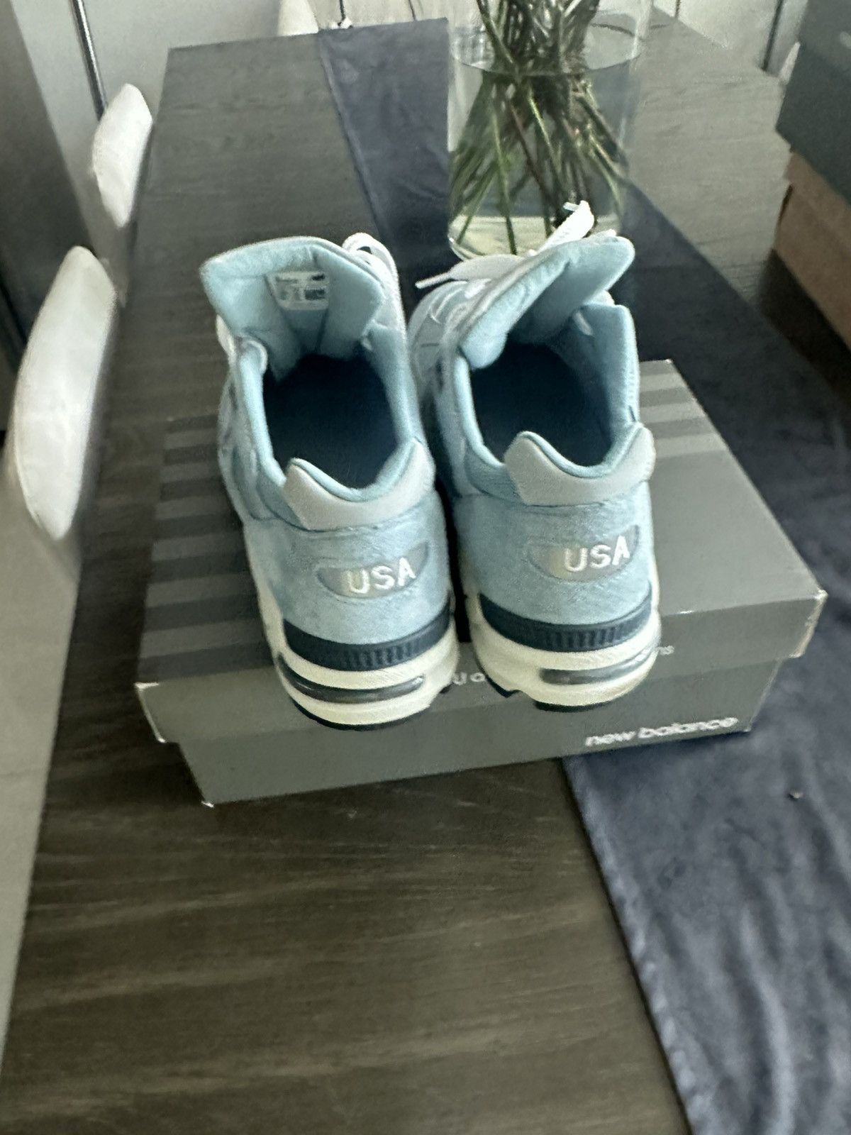 Kith × New Balance New Balance Kith 990v2 Storm Blue Size US 10 / EU 43 - 6 Thumbnail