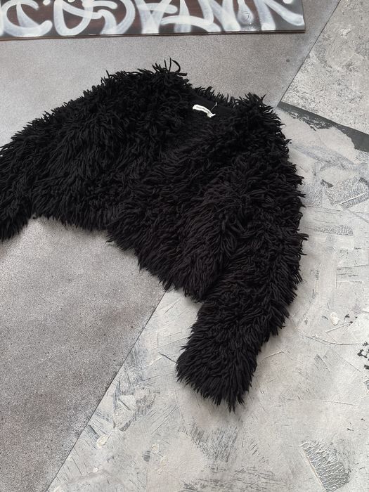 Archival Clothing Fuzzy Mohair Playboi Carti Fur BALENCIAGA TYPE JACKET Grailed