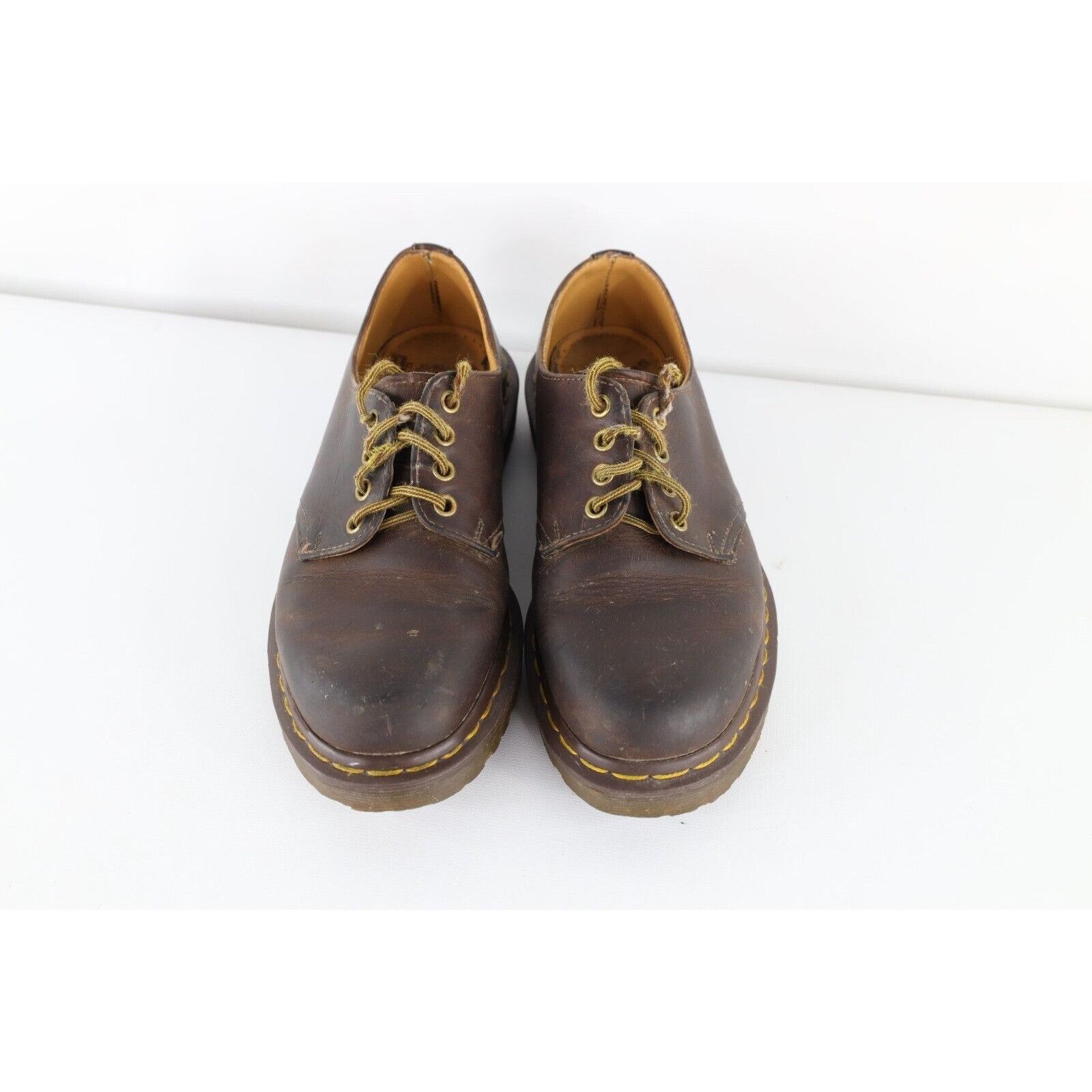 Dr. Martens × Vintage Vintage 90s Dr MartensDistressed Chunky Leather Oxford Shoes Size US 7 / EU 40 - 2 Thumbnail