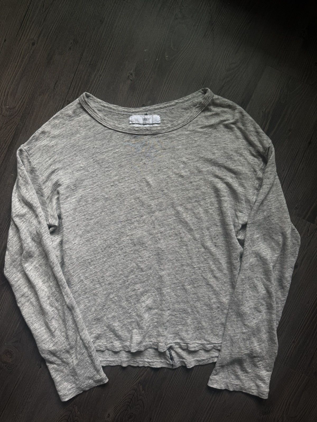 K-Two Studios k two studios heather grey linen longsleeve Size US L / EU 52-54 / 3 - 1 Thumbnail