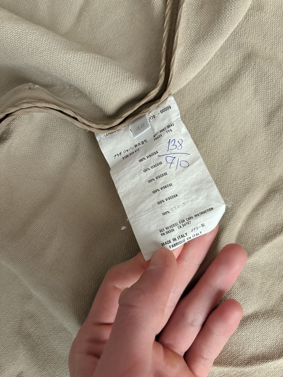 Prada Vintage PRADA Double-Breasted Women’s Trench Coat Jacket Size XL / US 12-14 / IT 48-50 - 12 Thumbnail