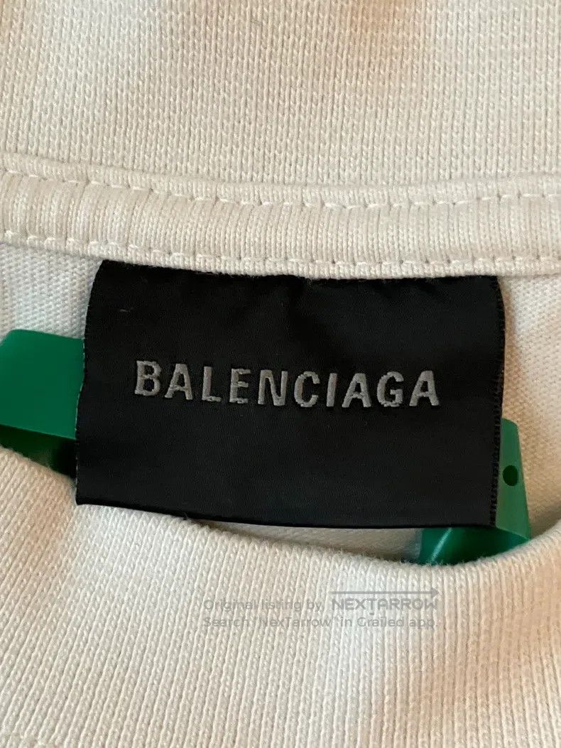 Balenciaga Balenciaga White Short Sleeve T-Shirt with Back Crystal Lo Size US L / EU 52-54 / 3 - 5 Thumbnail