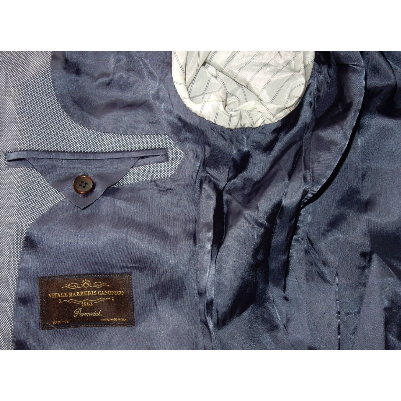 Suitsupply Suitsupply Mens Wool Sport Coat Blazer Jacket Size 46 EUR 36 US Blue Size 46R - 7 Thumbnail