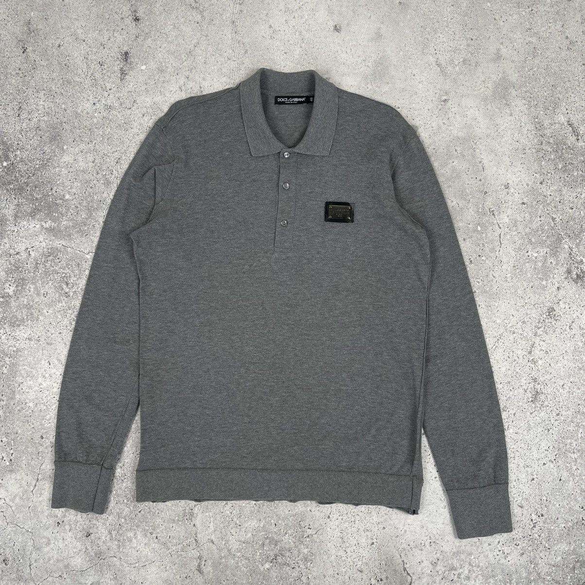 Dolce & Gabbana × Vintage Dolce & Gabbana Gym Collection Long Sleeve Polo Shirt Size US M / EU 48-50 / 2 - 1 Thumbnail