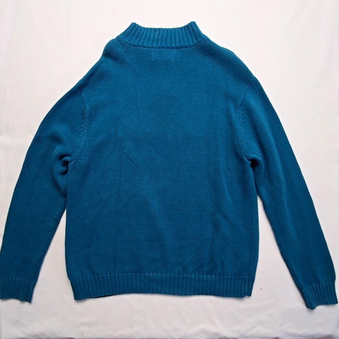 Chaps Chaps Quarter 1/4 Zip Sweater Blue Pullover XL Knitwear Size US XL / EU 56 / 4 - 9 Thumbnail
