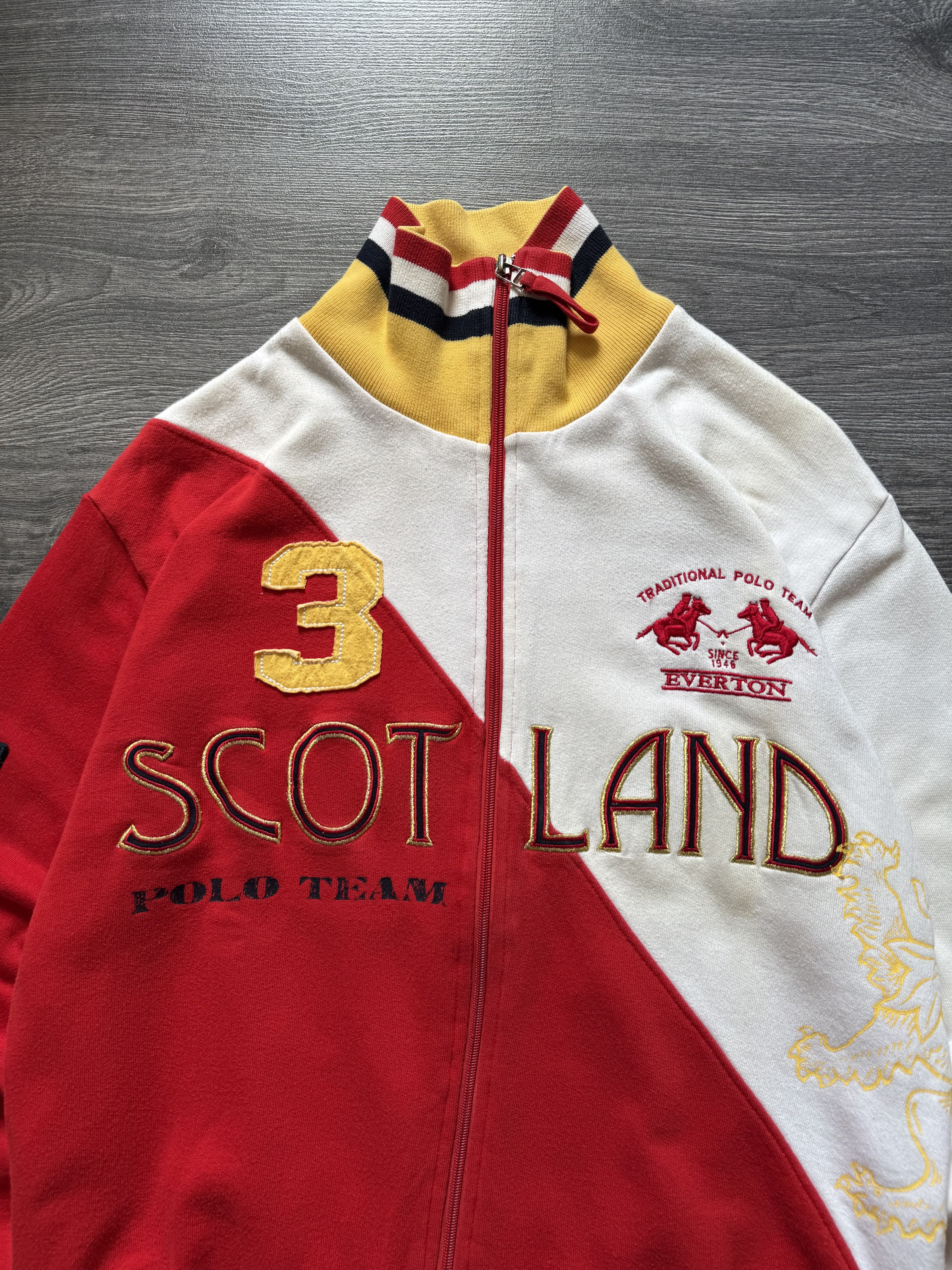 Vintage Scotland Everton Polo Team Zip Pullover La Martina style Size US M / EU 48-50 / 2 - 3 Thumbnail