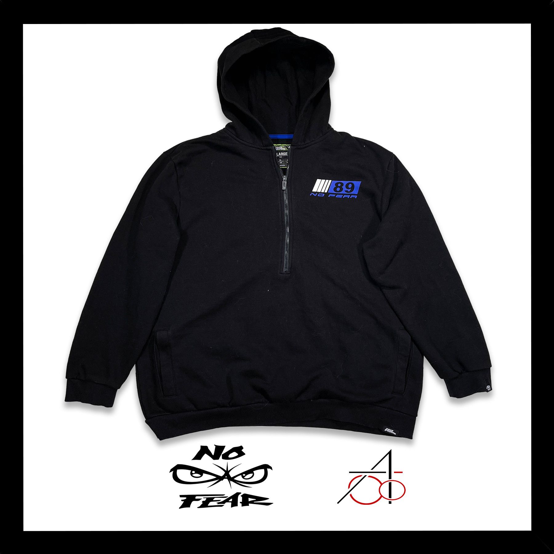 No Fear No Fear 1/2 zip Hoodie • XL size Size US XL / EU 56 / 4 - 1 Thumbnail