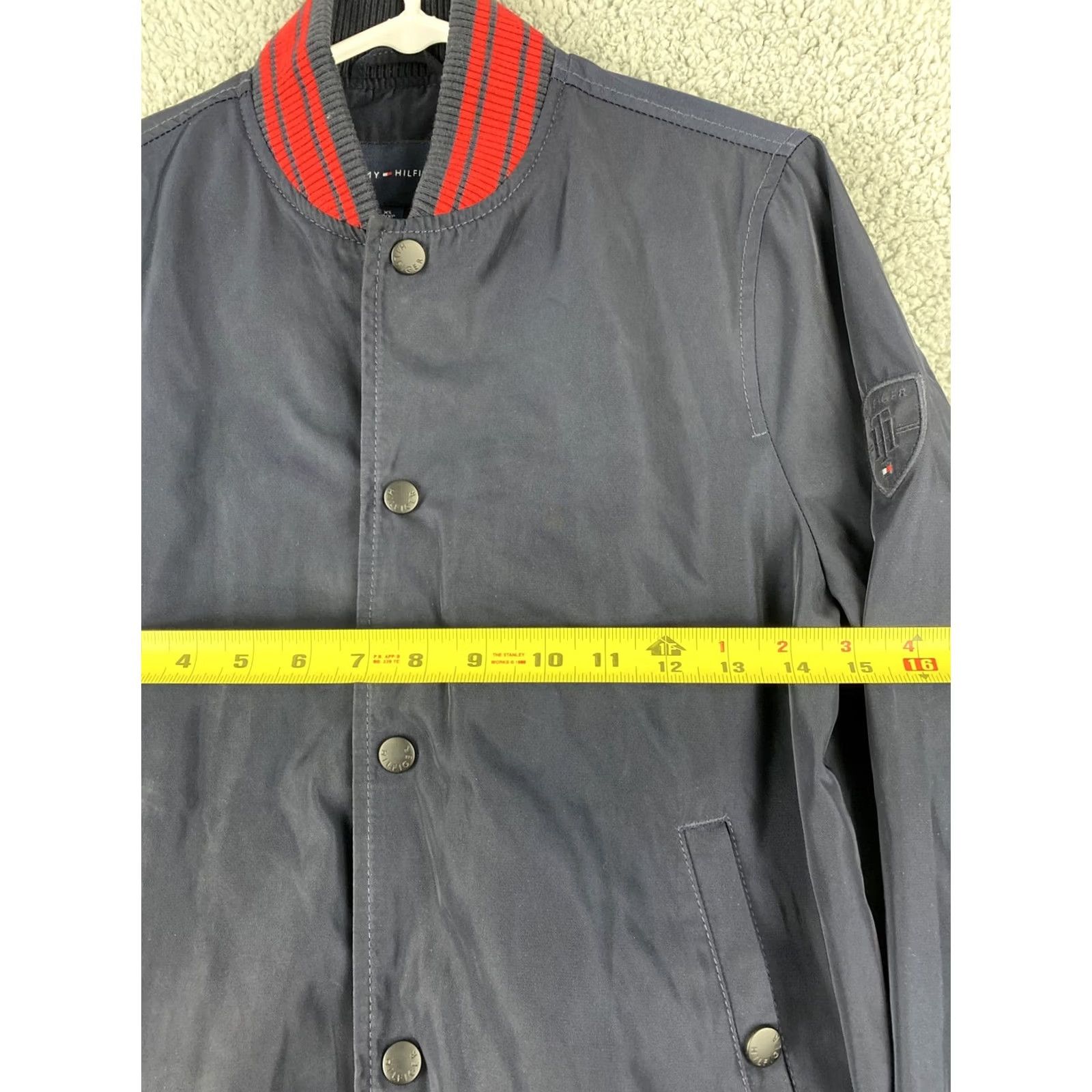Tommy Hilfiger Tommy Hilfiger Jacket Mens XS Navy Full Zip Bomber Logo Outdoor All Seasons Casual Shoes? Size US XS / EU 42 / 0 - 4 Thumbnail