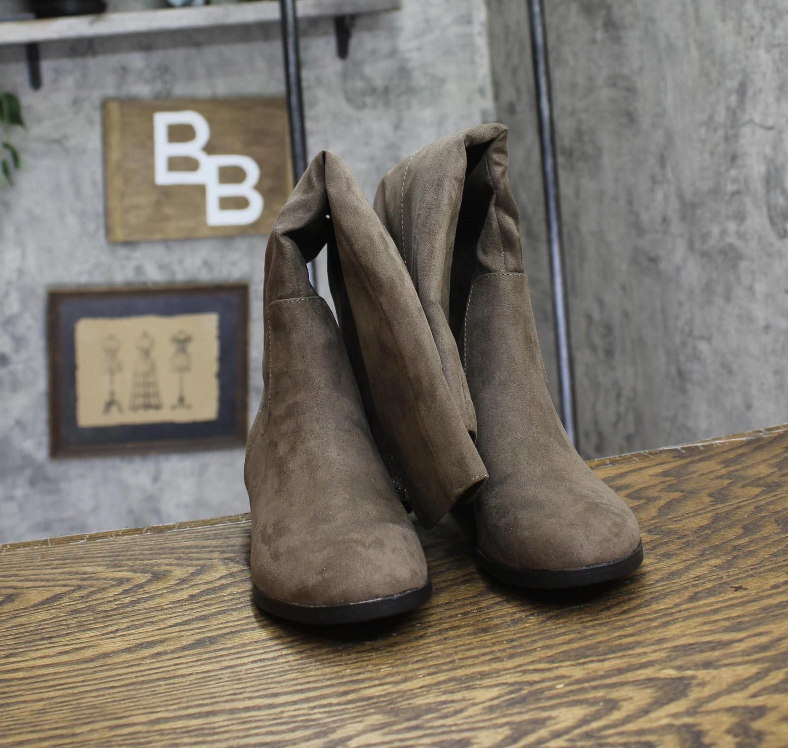 Style & Co New Style & Co. Womens Boots 10017739700 Dark Taupe Brown 5m Size US 5 / IT 35 - 4 Thumbnail