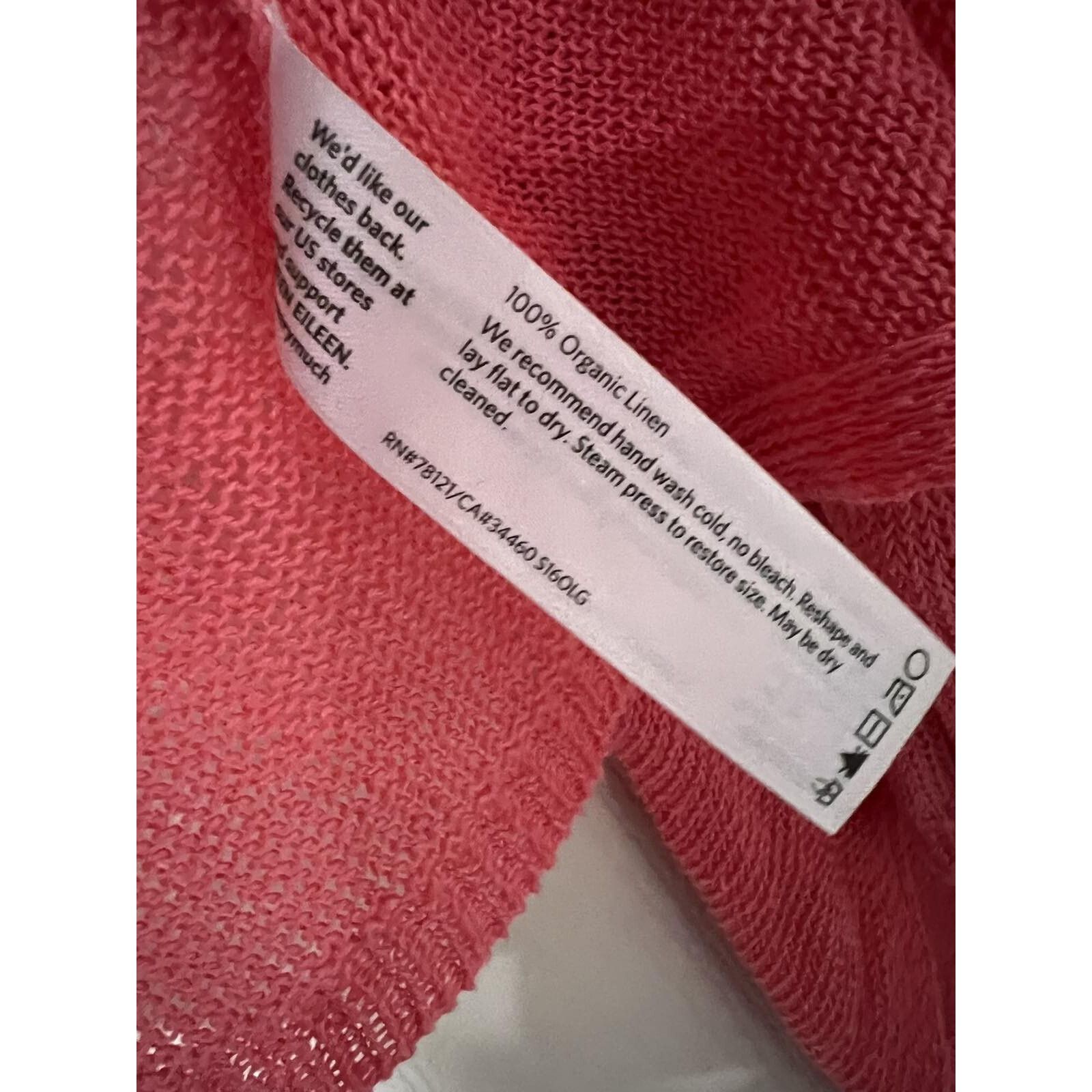 Eileen Fisher Eileen Fisher Organic Linen Cardigan Coral Size M A001378 Size M / US 6-8 / IT 42-44 - 9 Thumbnail