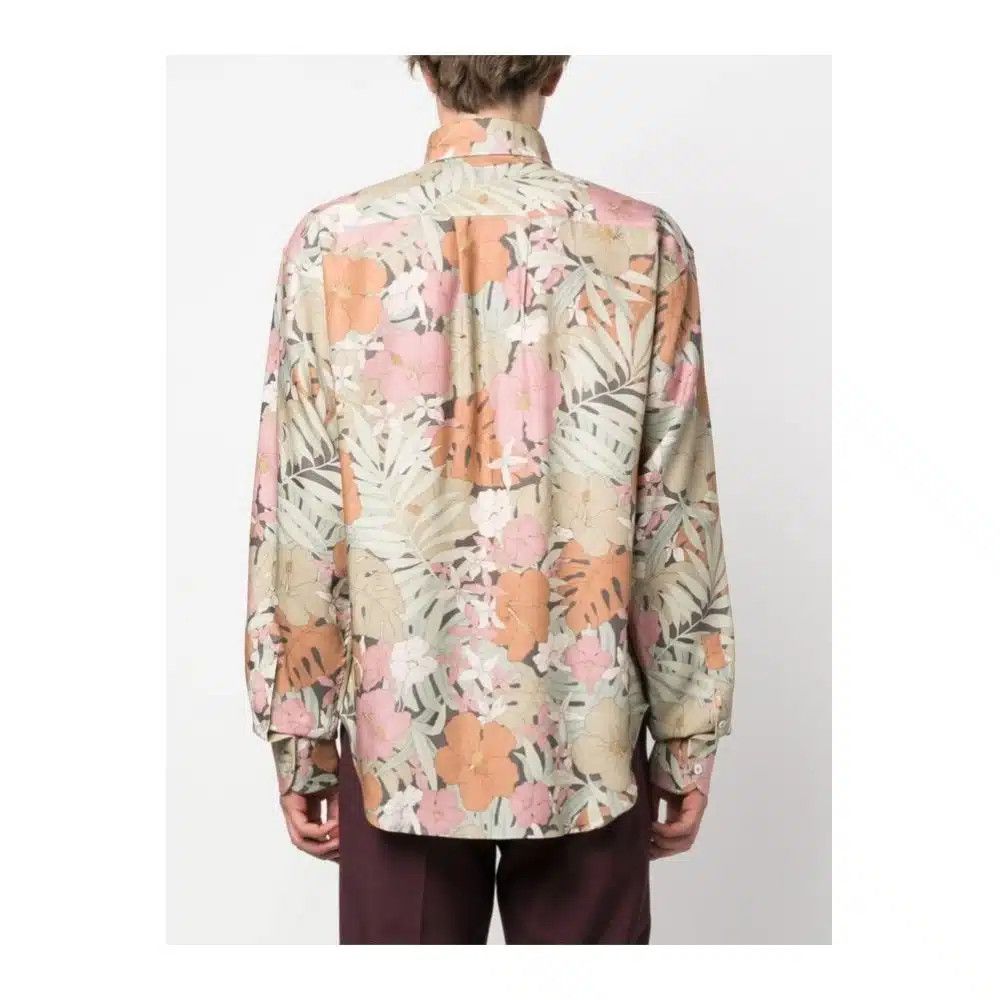 Tom Ford o1loc1c0625 HRO001 Lyocell Fluid Shirt in Multicolor Size US XL / EU 56 / 4 - 4 Thumbnail