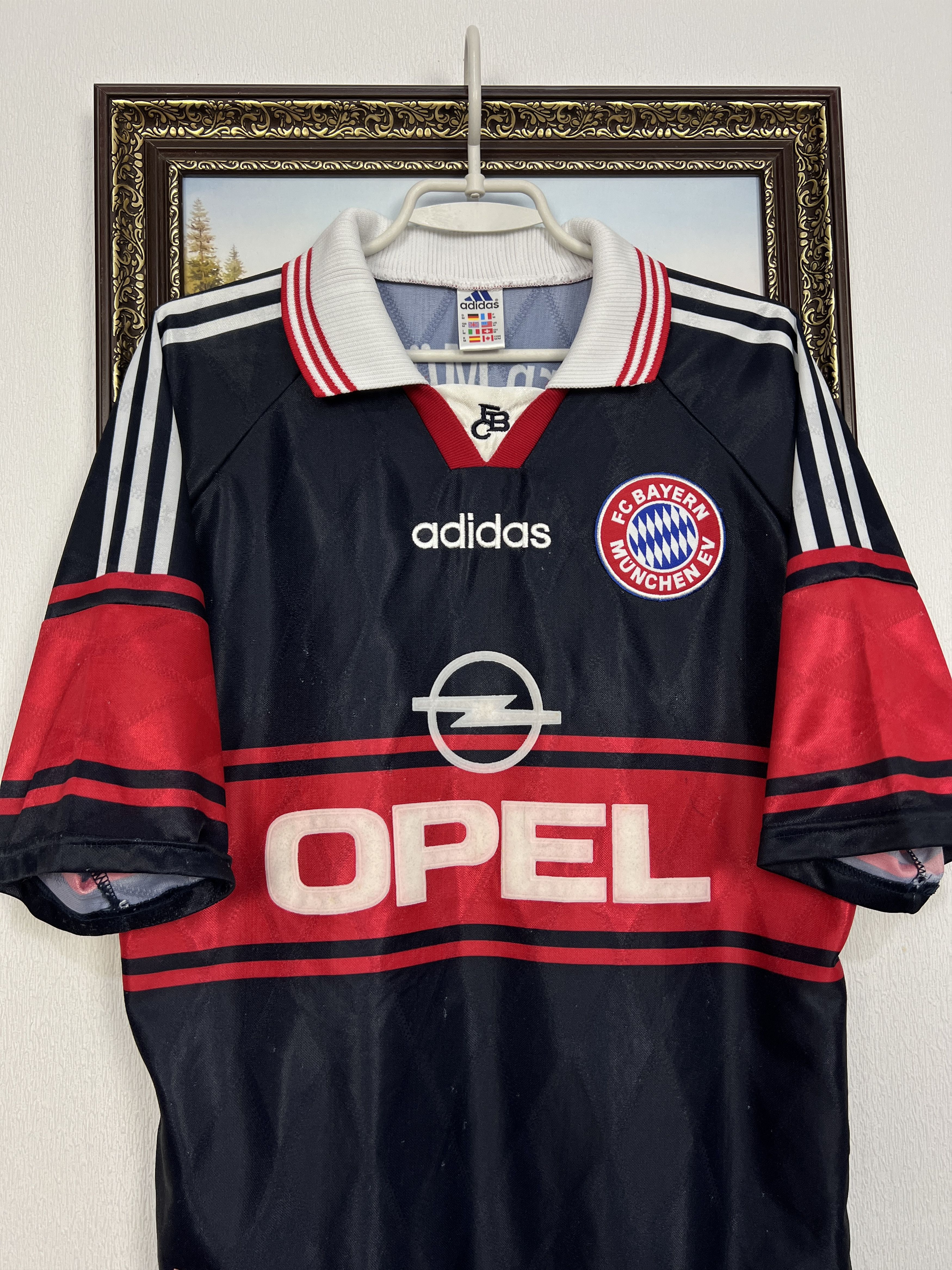 Adidas Bayern Munich Home football shirt 1997 Soccer Jersey Trikot Size US M / EU 48-50 / 2 - 2 Thumbnail