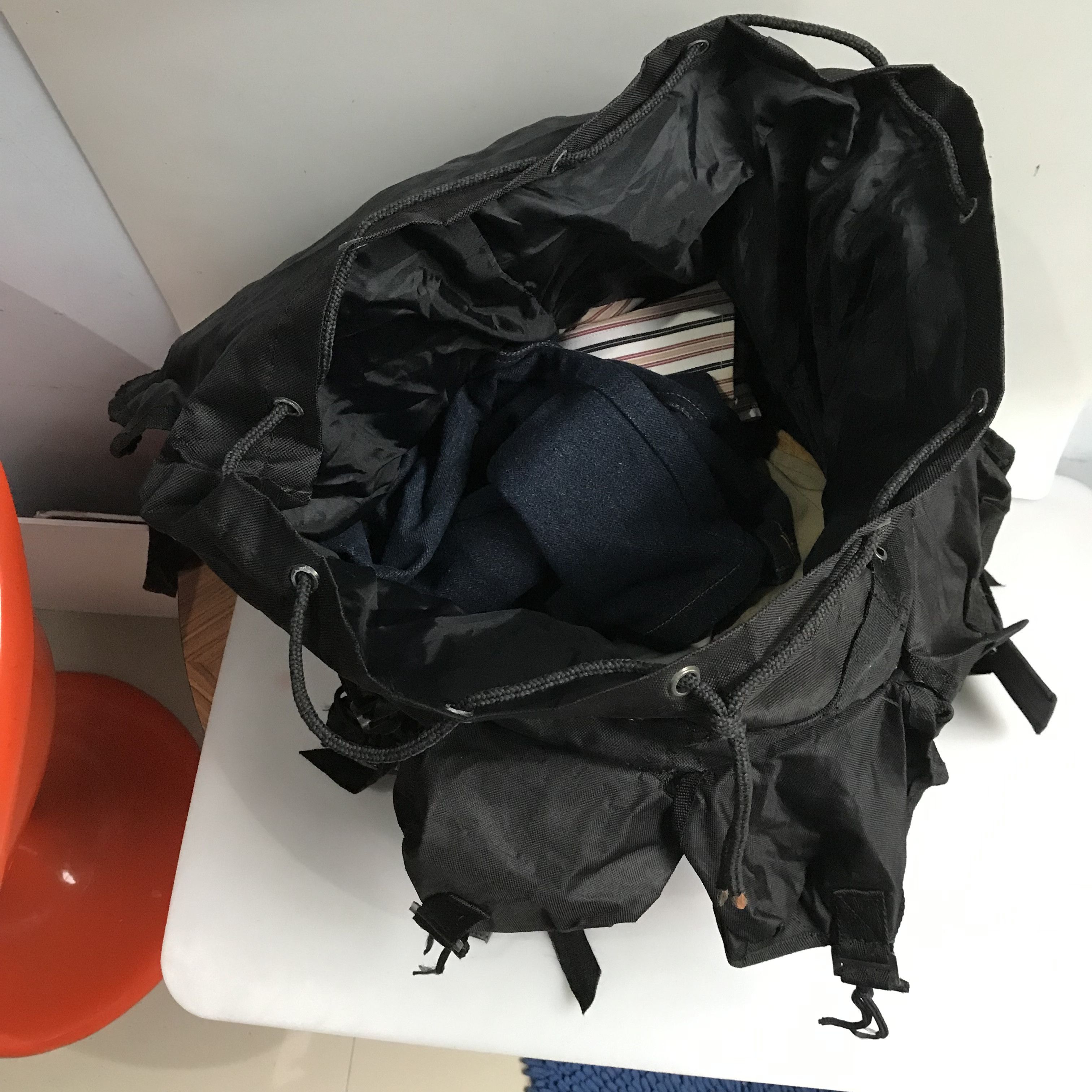 Aeronautica Militare Vintage Military Army Big Bag Combat black Army The Big Size ONE SIZE - 12 Thumbnail