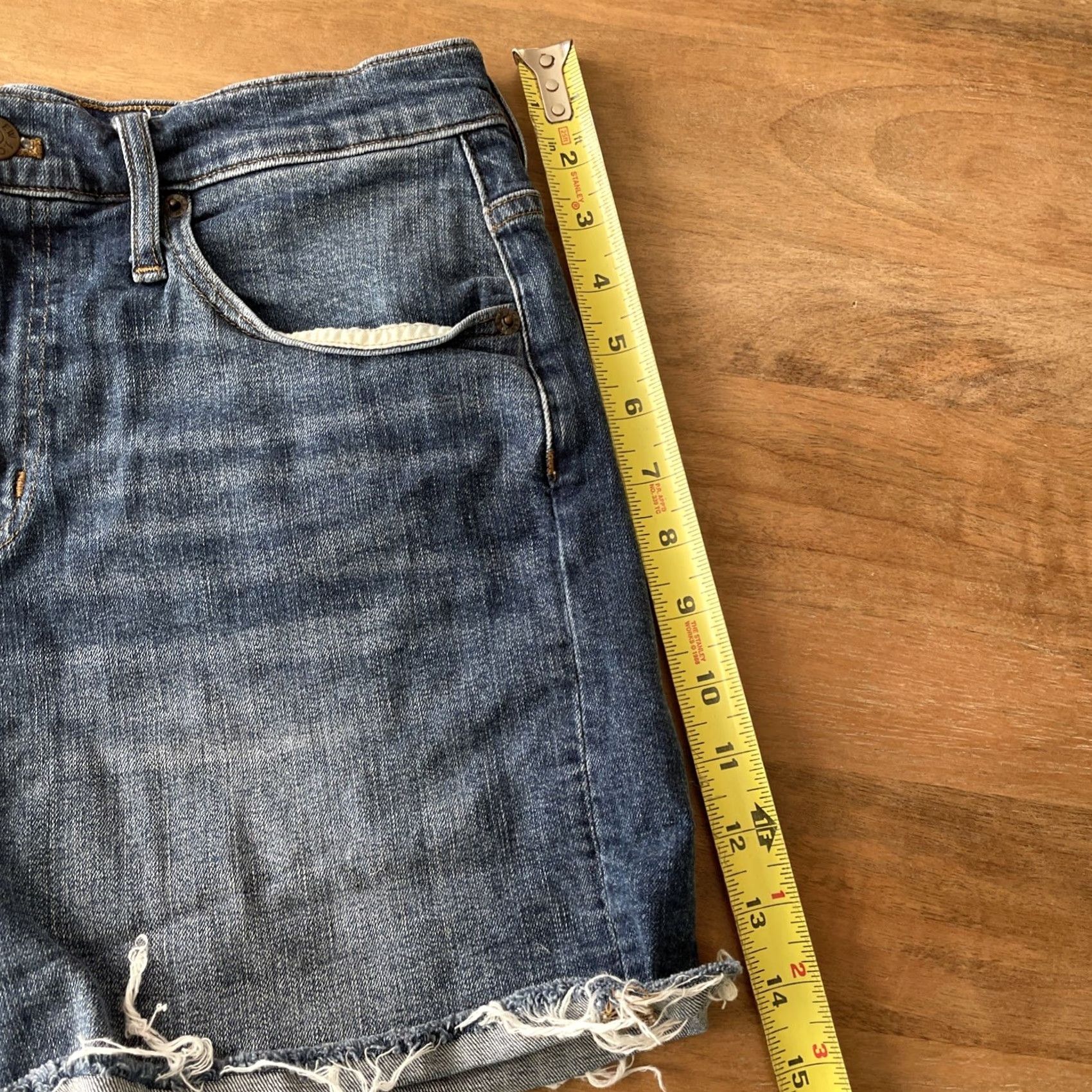J.Crew J.CREW Cut-Off Denim Shorts Women's Size 26 Waist 28 High Rise Blue 5-Pocket Vintage No Regular Rise Casual Summer Size 26" / US 2 / IT 38 - 5 Thumbnail