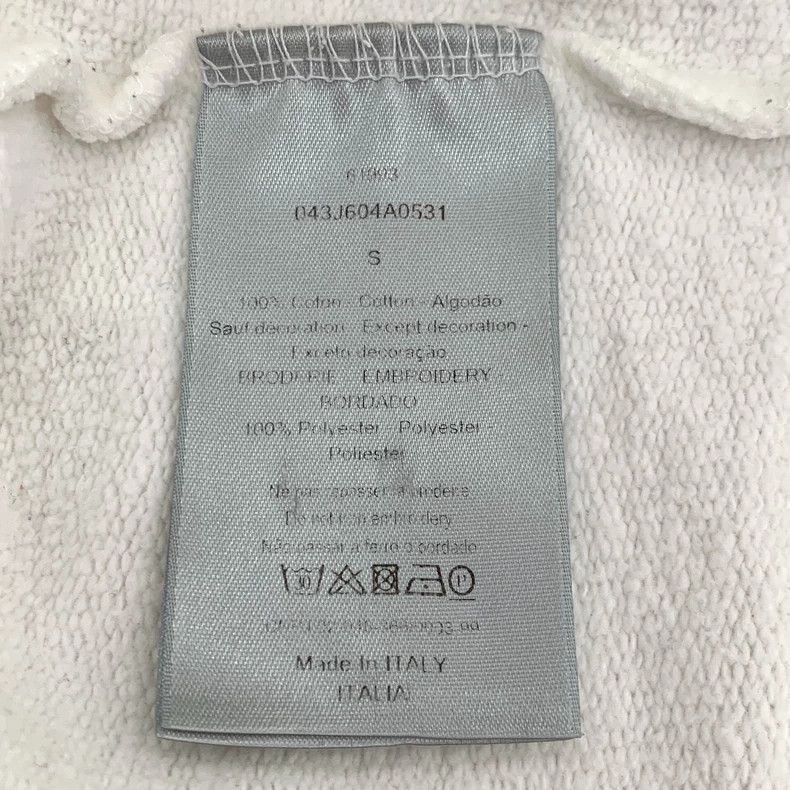Dior Dior White logo letter embroidery cotton round-neck long-sl Size US S / EU 44-46 / 1 - 7 Thumbnail