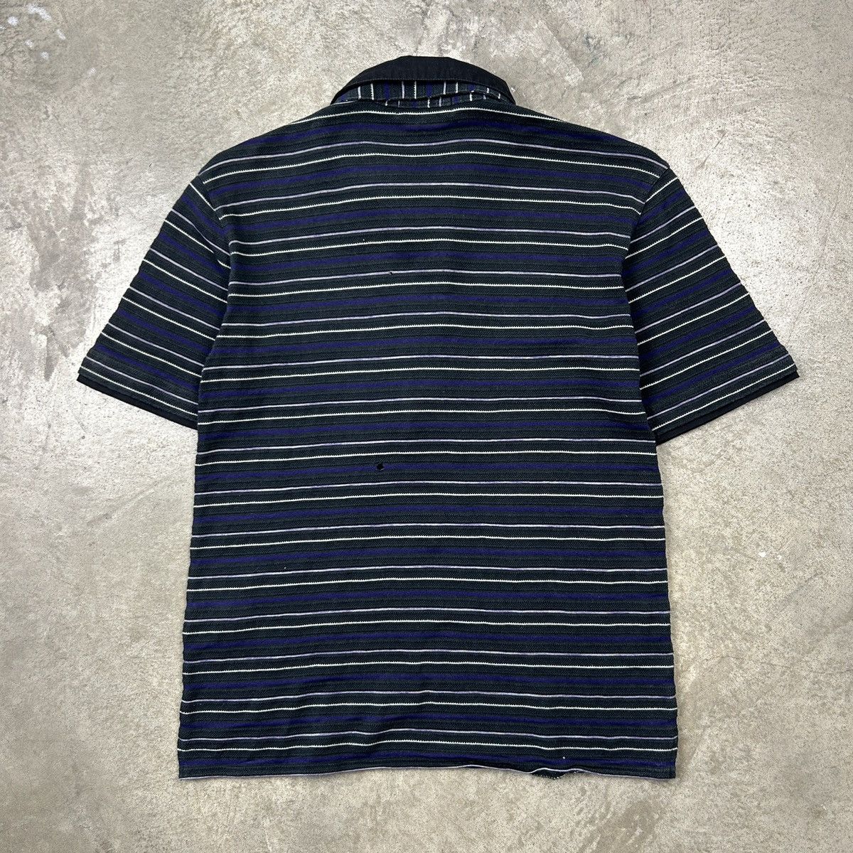 Japanese Brand × Michel Klein × Vintage Michel Klein Homme Paris - Striped Polo Size US S / EU 44-46 / 1 - 19 Thumbnail