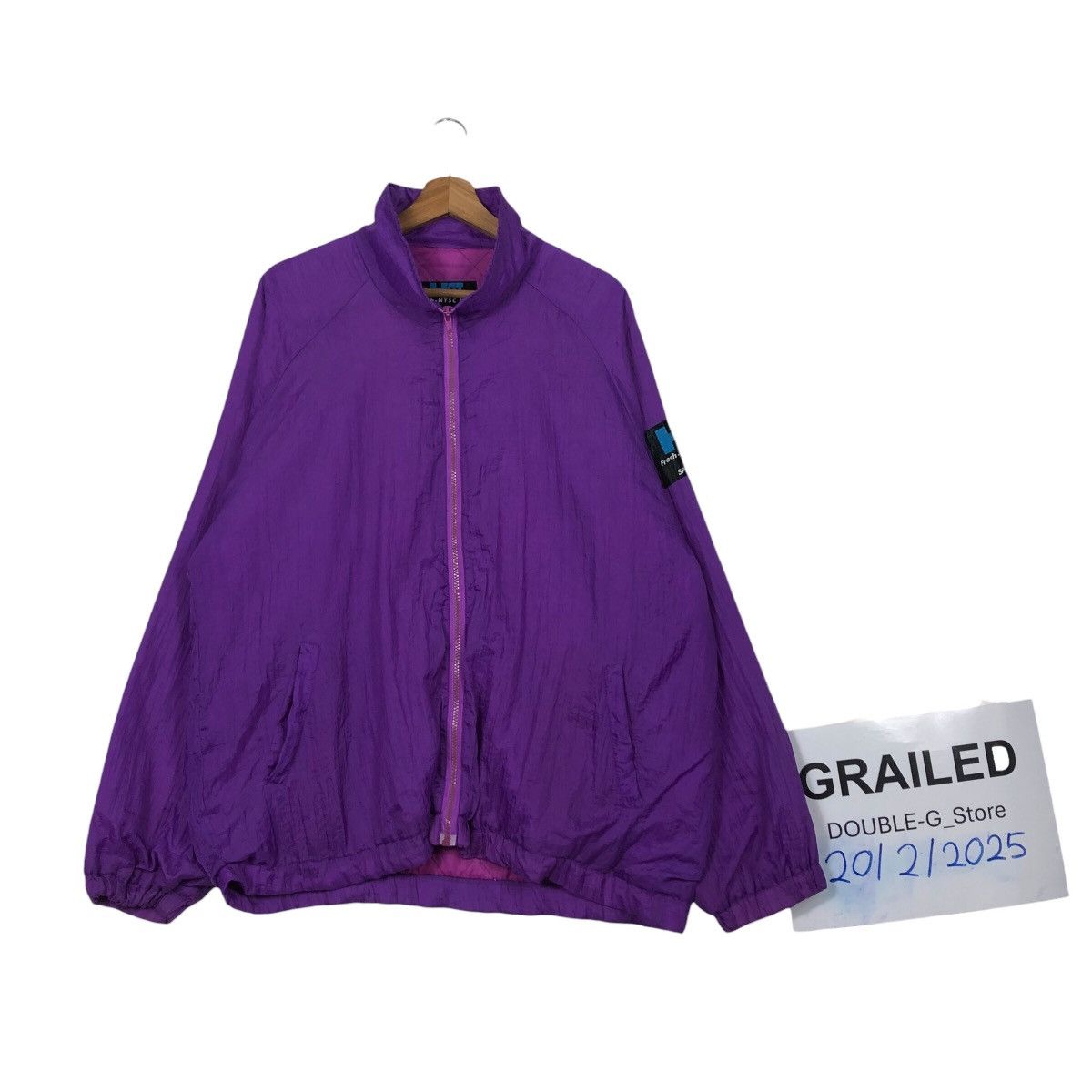 Japanese Brand 📌Vintage Bomber Jacket Rich Purple HIII Fresh Nysc Usa Size US L / EU 52-54 / 3 - 1 Thumbnail
