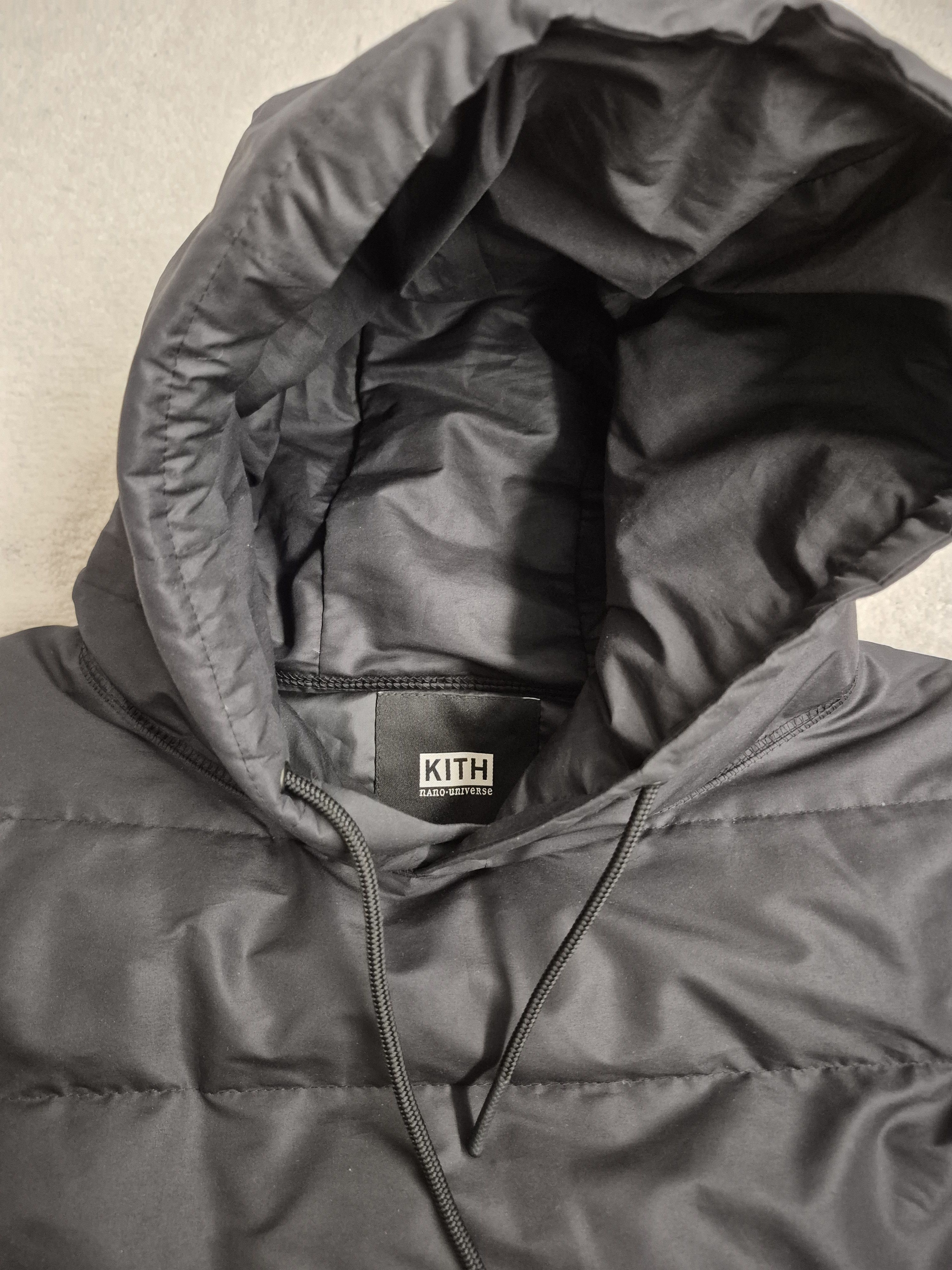 Kith Kith Down Pullover Hoodie Black Lightweight Insulated Size US S / EU 44-46 / 1 - 3 Thumbnail