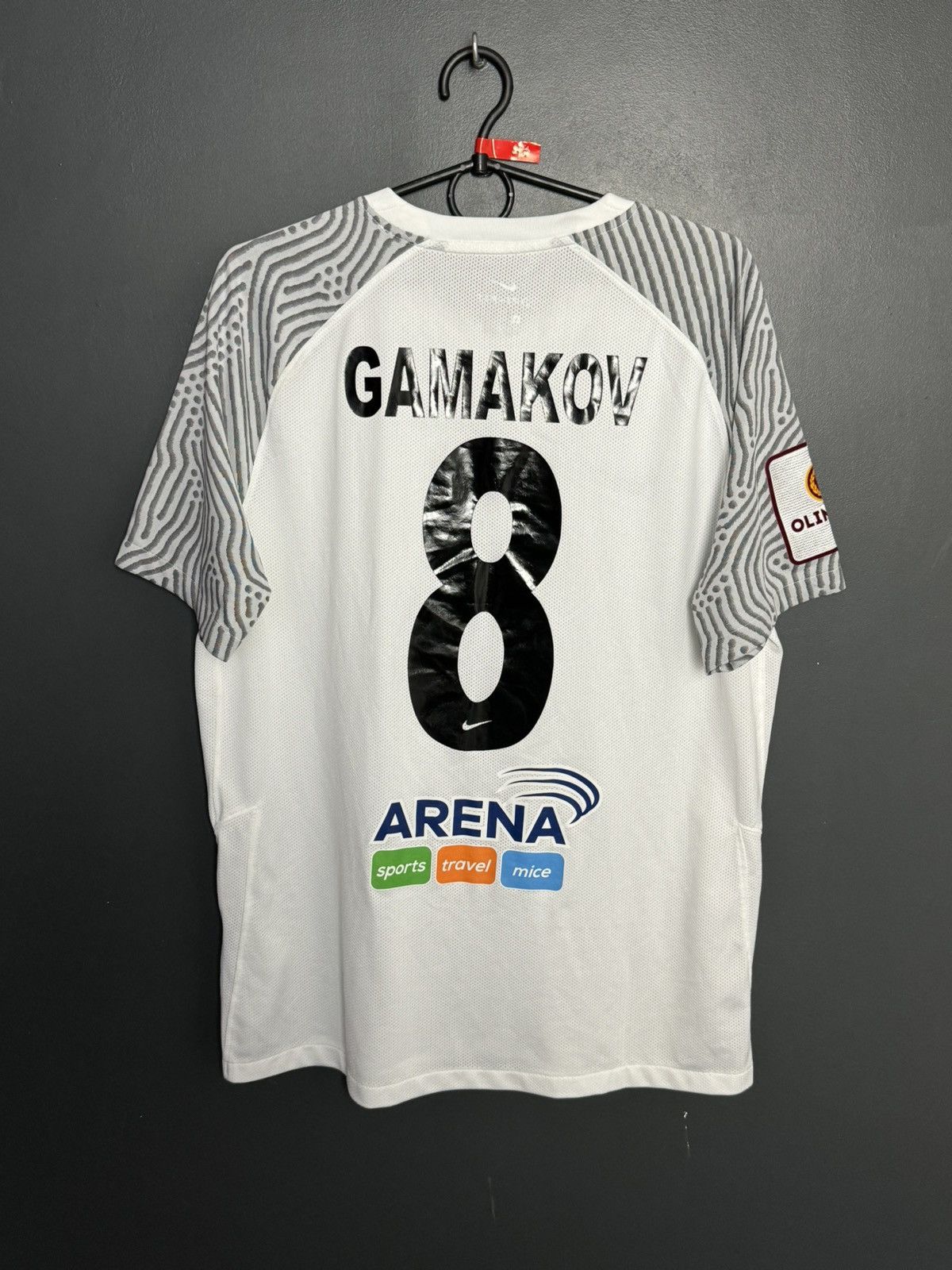 Nike Taraz Karatau 2022 Away Match Worn Gamakov Football Jersey Size US L / EU 52-54 / 3 - 1 Thumbnail