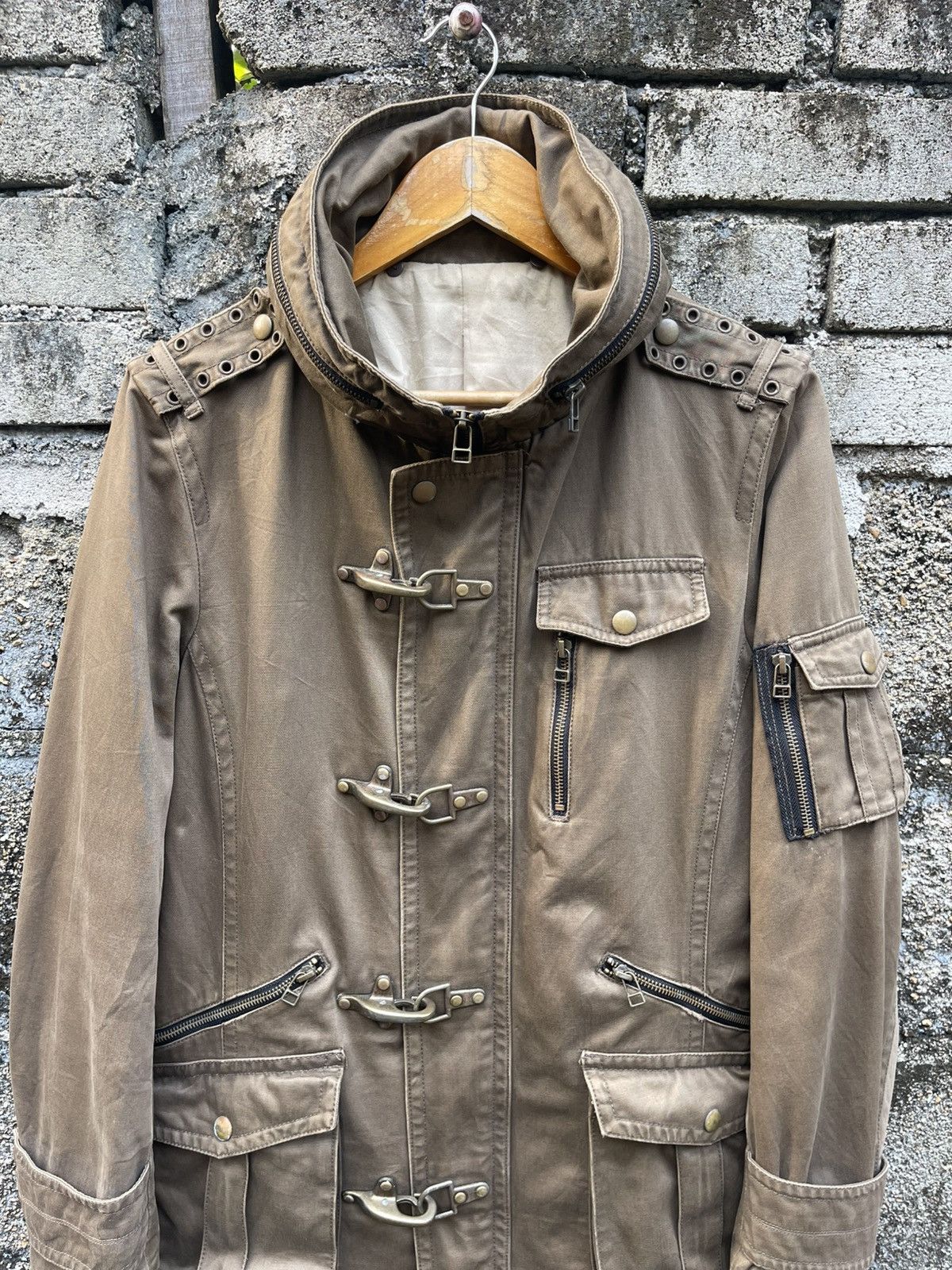 Michel Klein Archive Michel Klein Homme Metal Clasp Utility Field Jacket Size US S / EU 44-46 / 1 - 4 Thumbnail