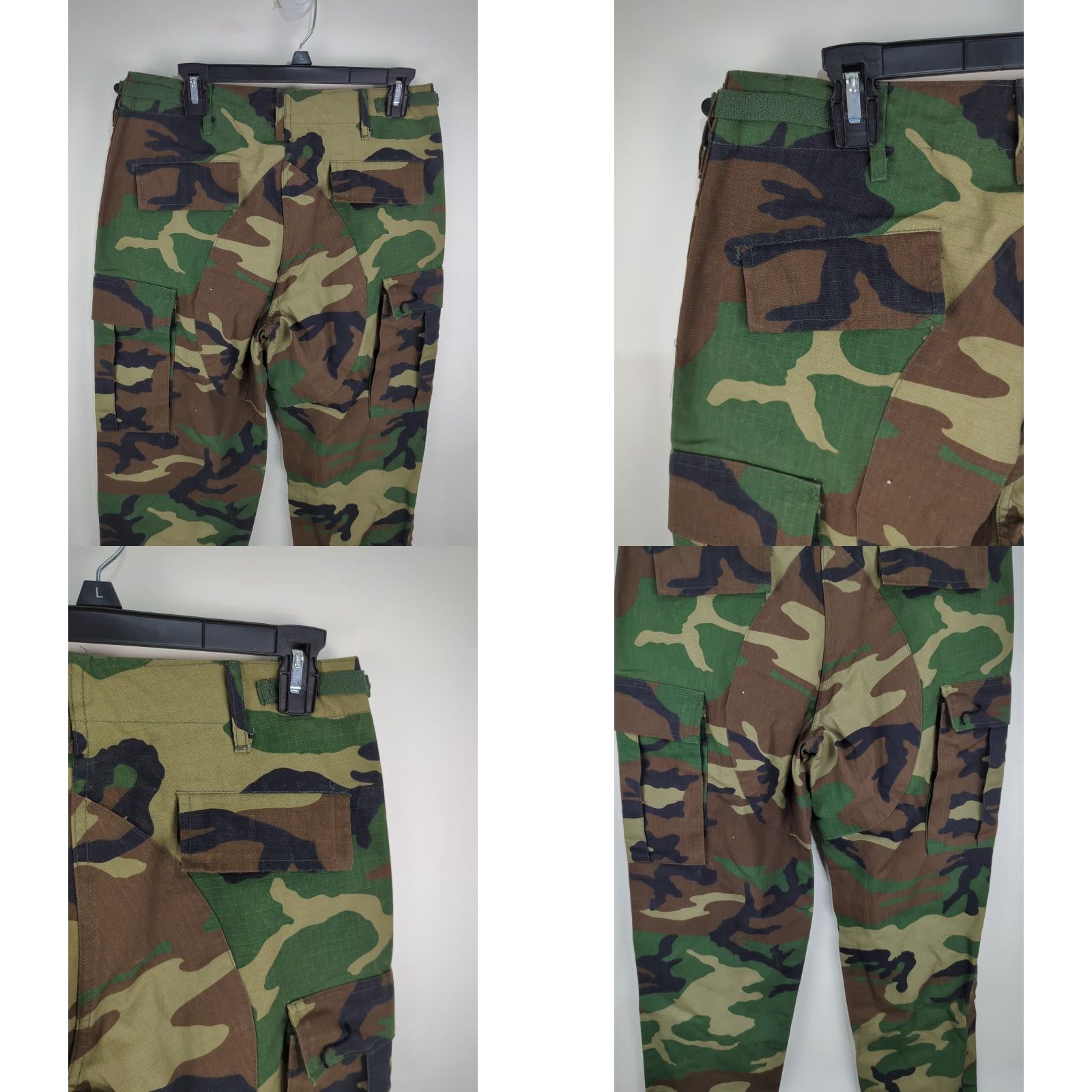 Vintage Vanguard Men’s BDU Pants Camo Camouflage Cargo Button Fly 30x30 Gray Regular Pants Mens Size US 30 / EU 46 - 9 Thumbnail