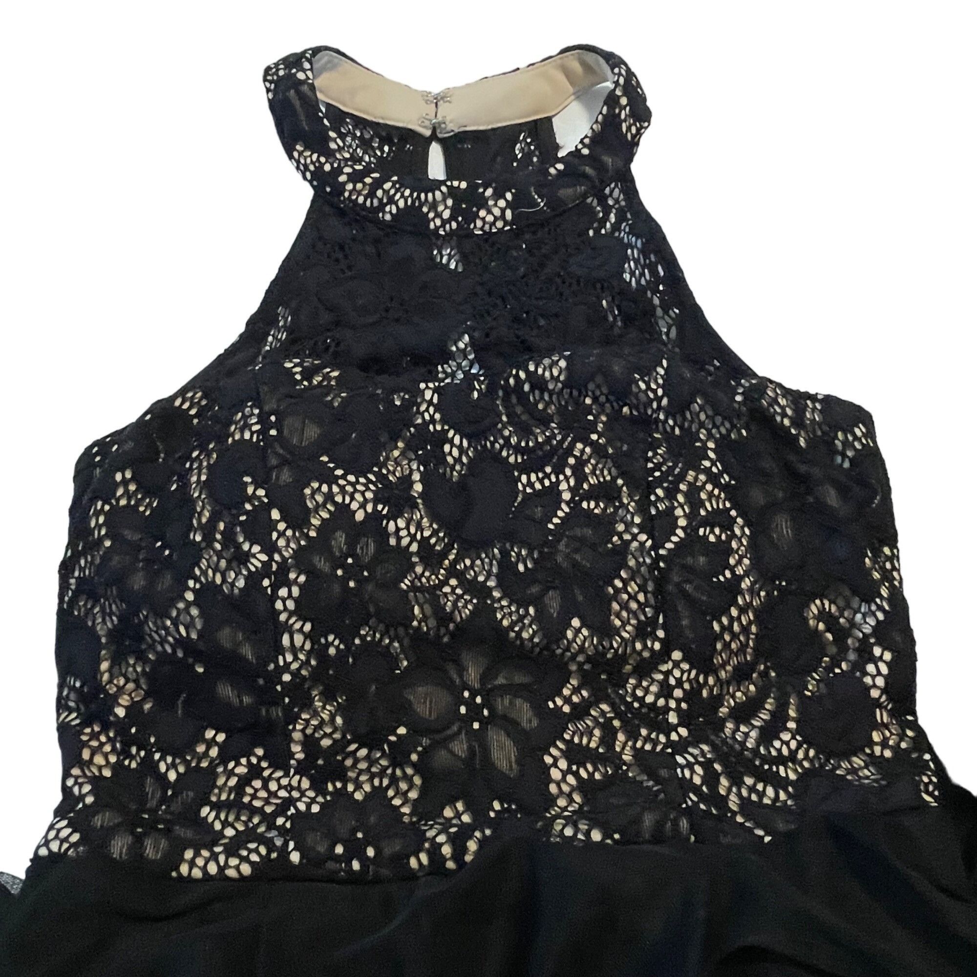 Other Speechless Black Lace & Mesh High-Low Dress Size 1 Size S / US 4 / IT 40 - 15 Thumbnail